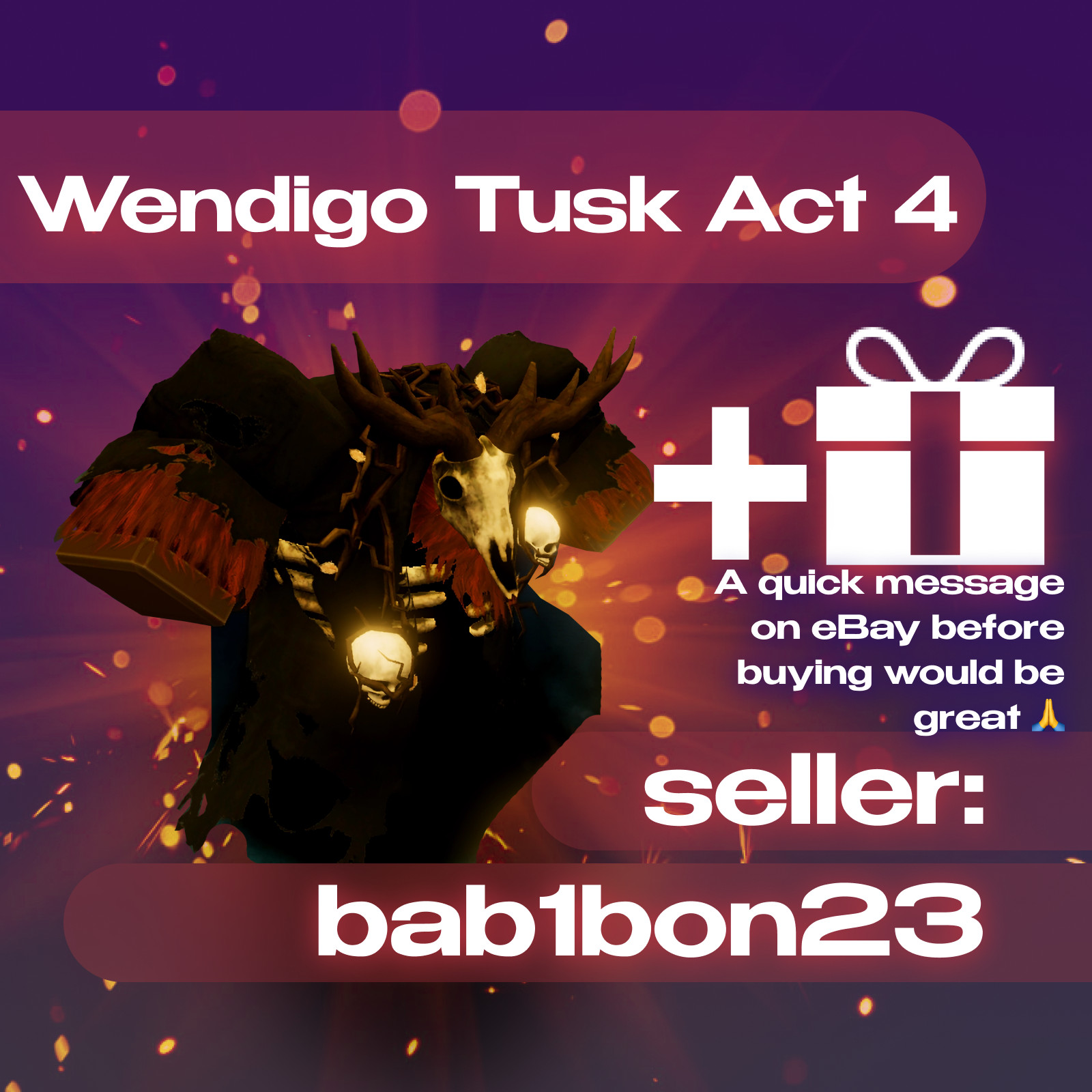 Roblox – YBA / Your Bizarre Adventure – Wendigo Tusk Act 4