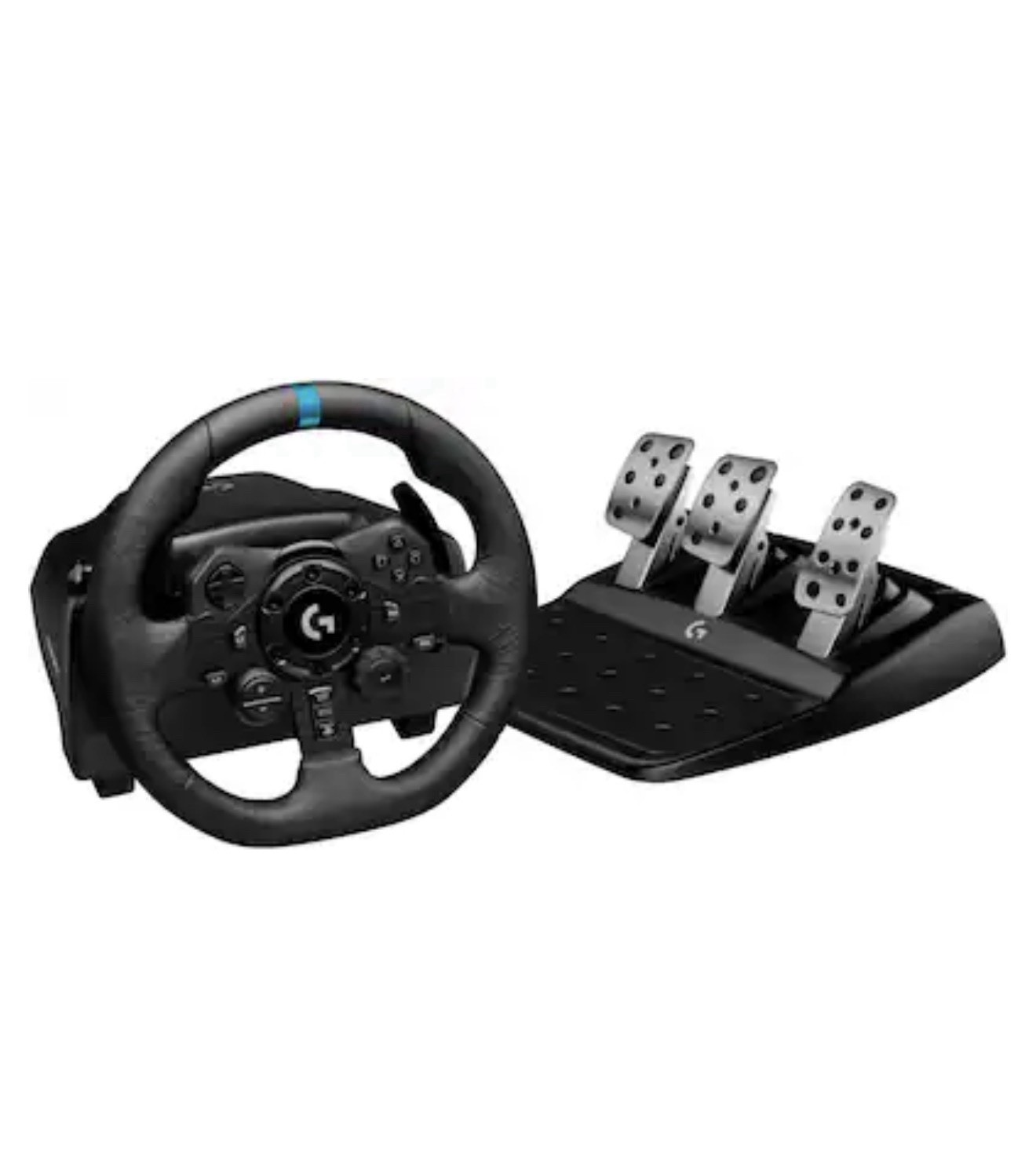 Logitech G923 Racing Wheel and Pedals – Black