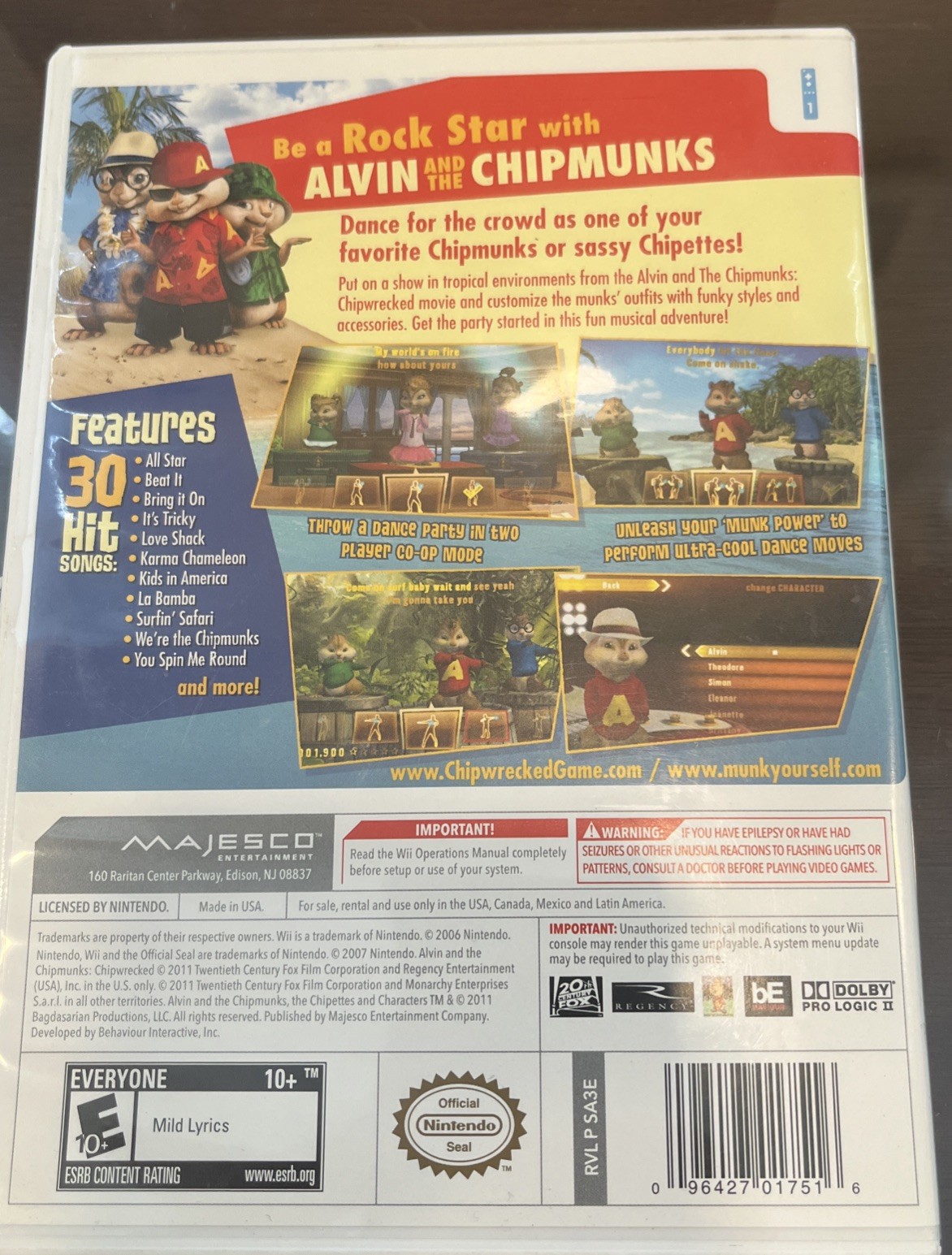 Alvin & Chipmunks Chip-Wre – Nintendo Wii