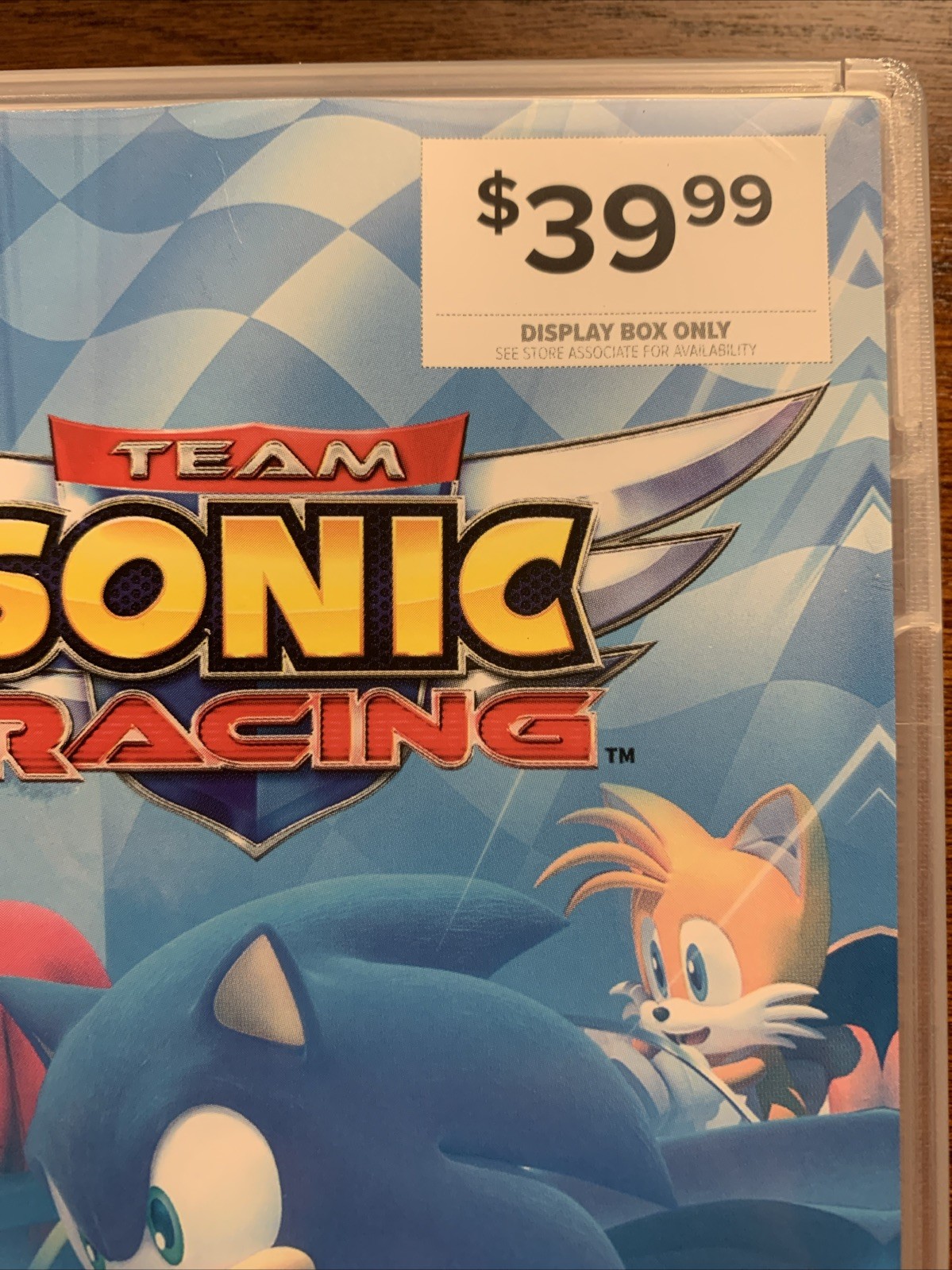 Team Sonic Racing – Nintendo Switch Gamestop Display Box Authentic RARE No Game