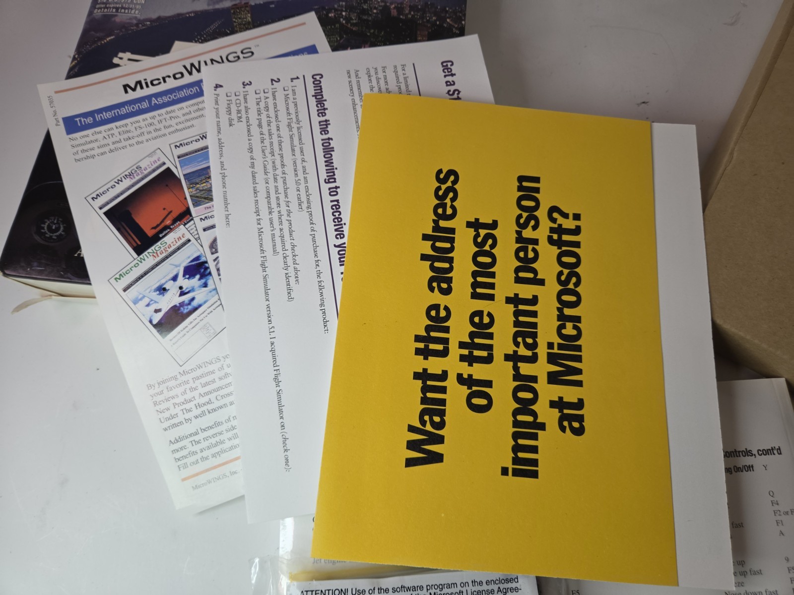 Open Box Microsoft Flight Simulator 5.1 PC, 1995 3.5″ Diskettes MS-DOS Big Box