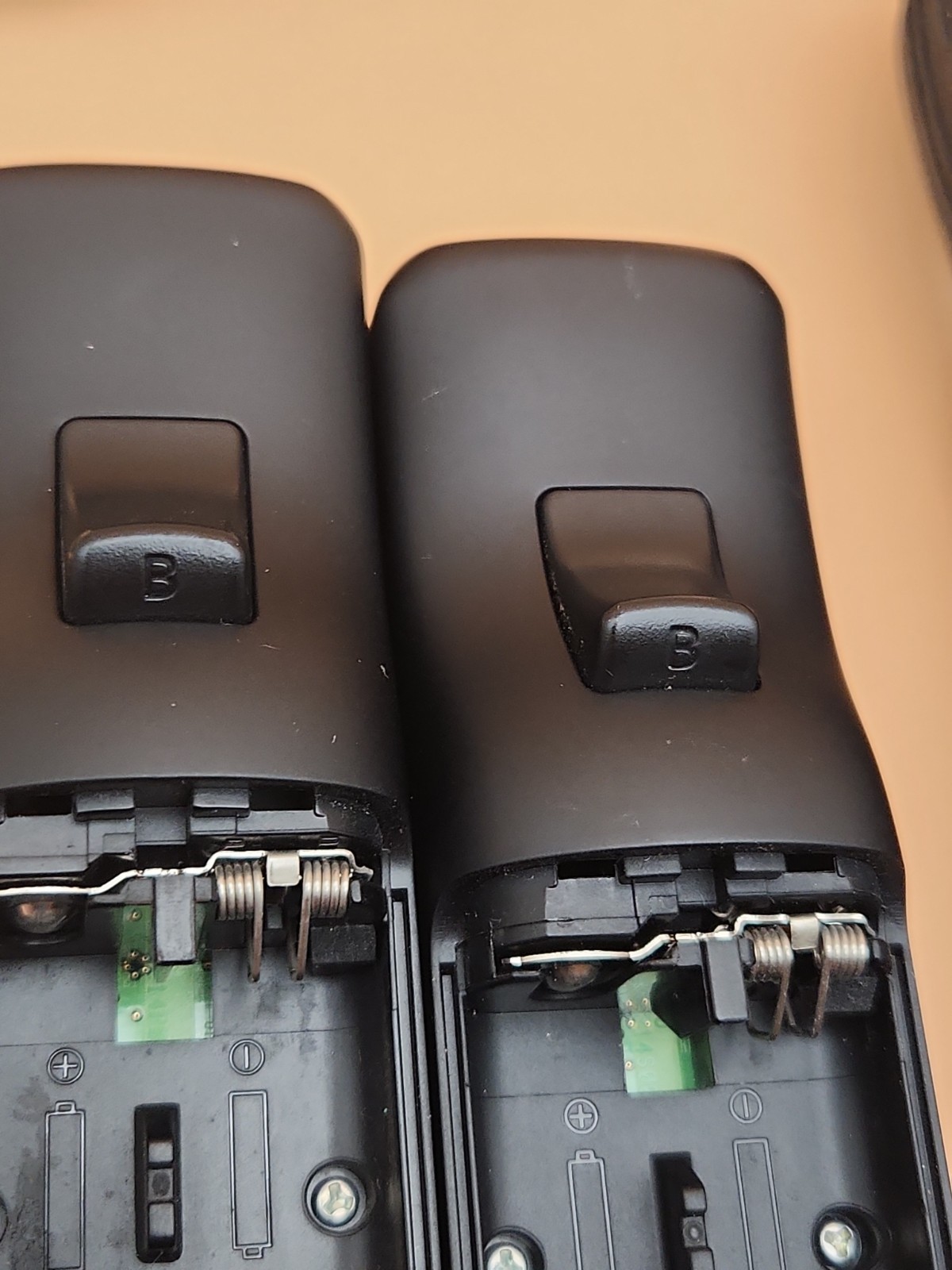 Nintendo OEM Wii Remote Controller MotionPlus Black RVL-036 Tested Lot of 2