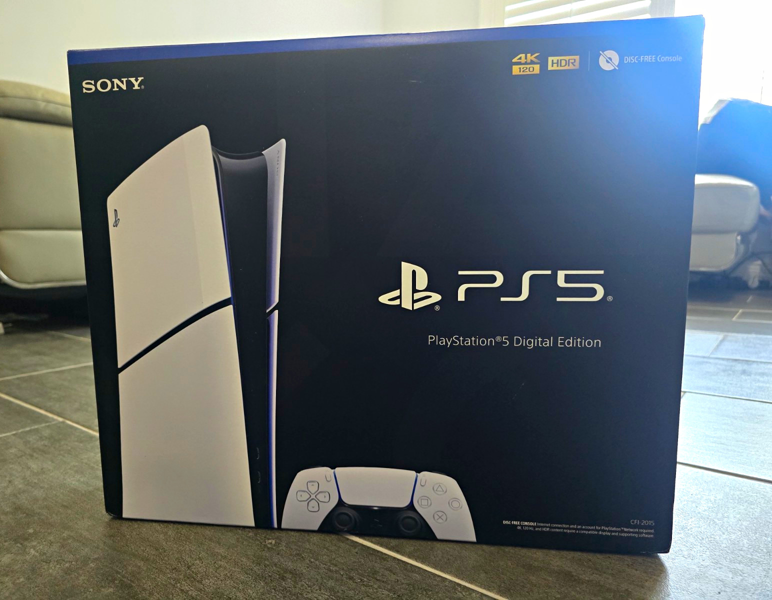 Sony PlayStation 5 Digital Console 1TB 4K HDR Disc-Free CFI-2015. SEALED IN BOX