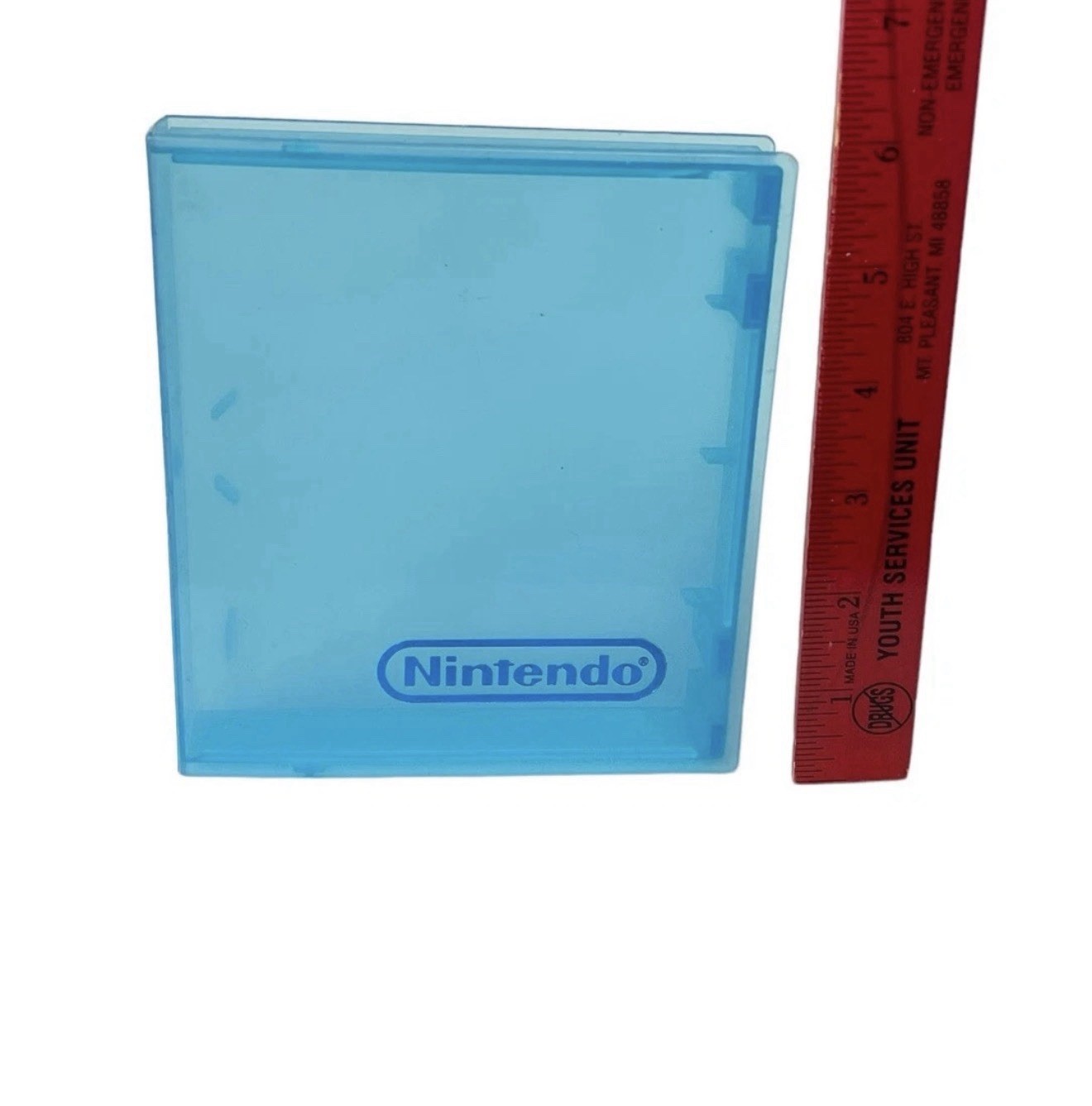 Lot of 2 Vintage Nintendo NES Yellow & Blue Plastic Clear OEM Clamshell Case