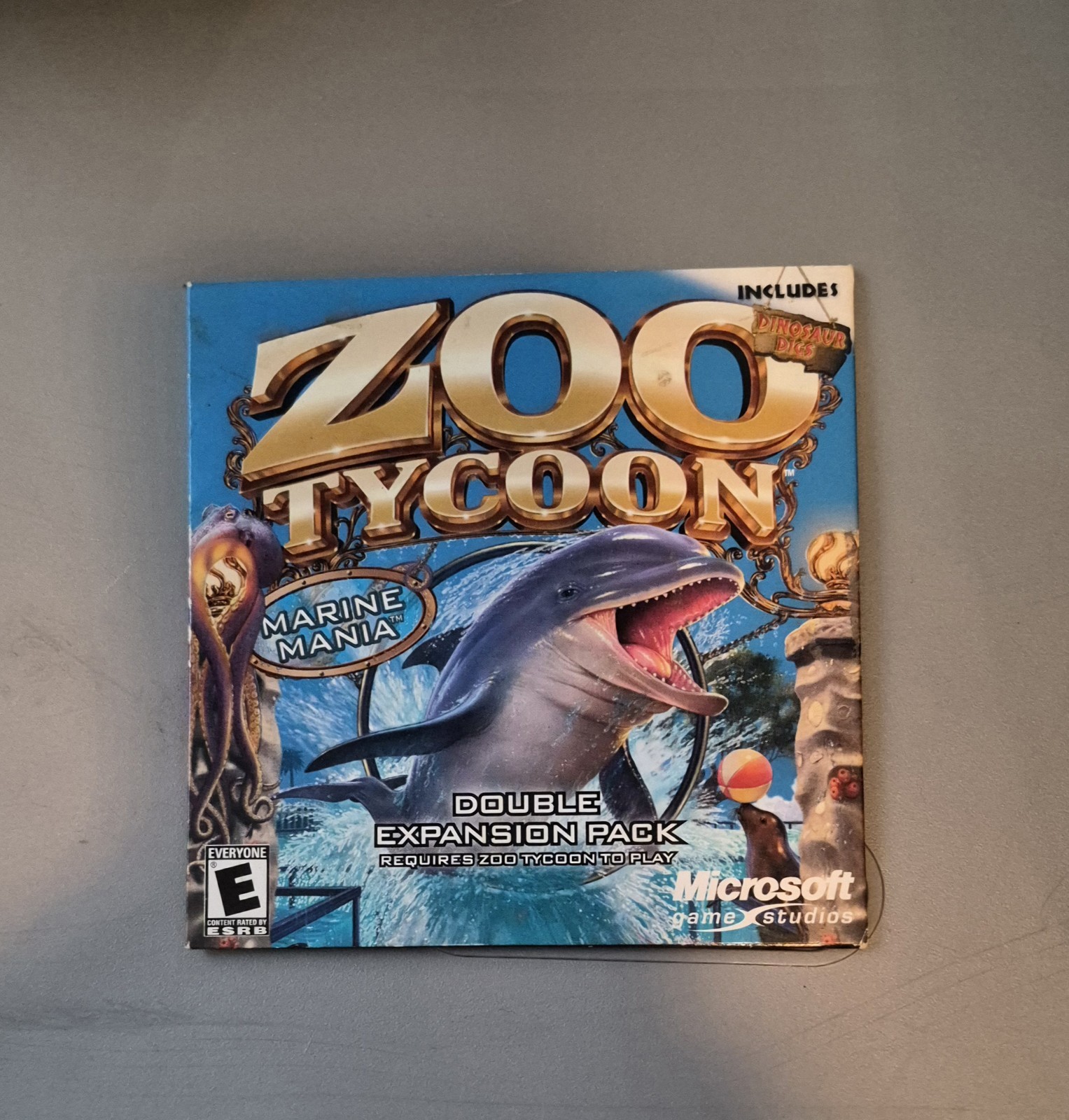 Zoo Tycoon Marine Mania Double Expansion Pack PC CD-ROM Dinosaur Digs Pre-owned