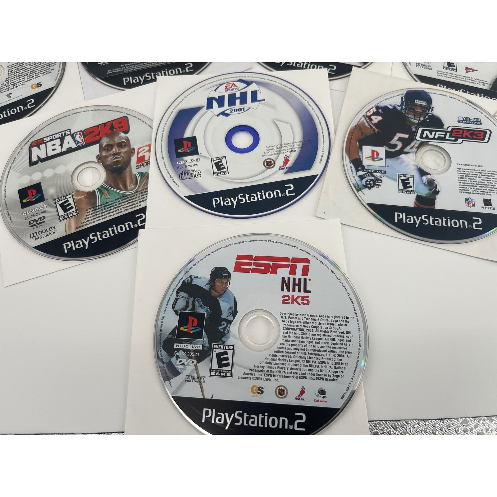 Sony PlayStation 2 Sports Game Lot 20 Games Madden NBA NHL NCAA PS2 Good Mixed