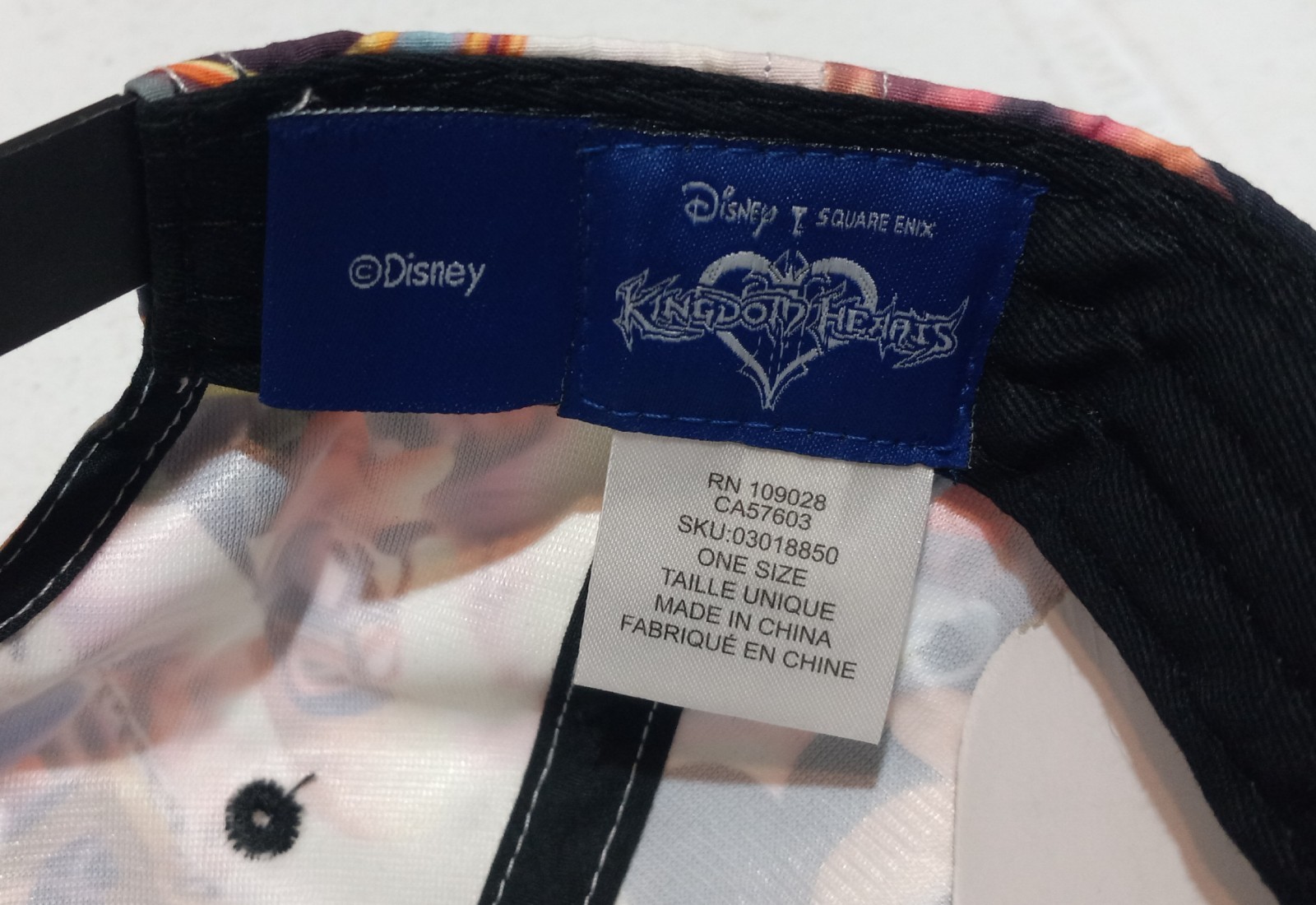 Disney Kingdom Hearts II Snapback Cap Adult Hat NEW NWT! Spencer’s Square Enix
