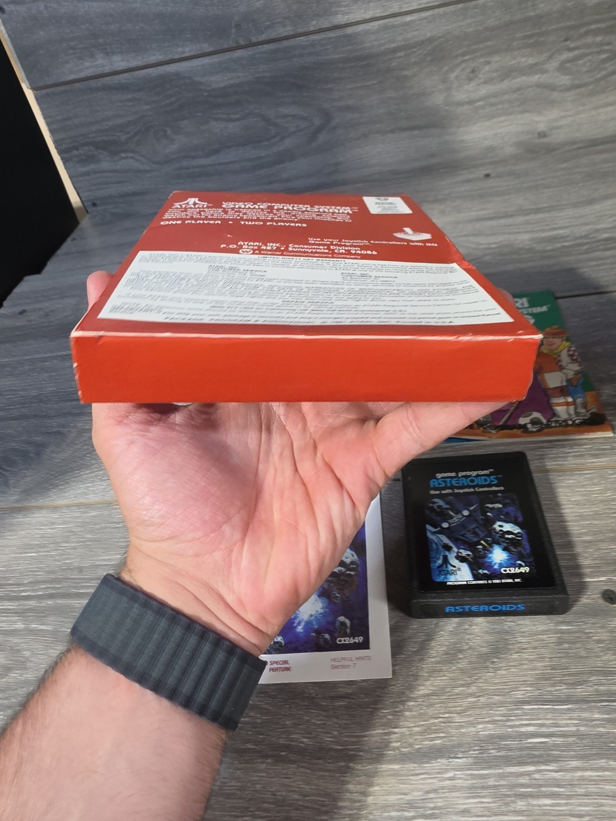 Asteroids (Atari 2600, 1981) w/ Box Manual Tested CIB Complete In Box- [Tested]