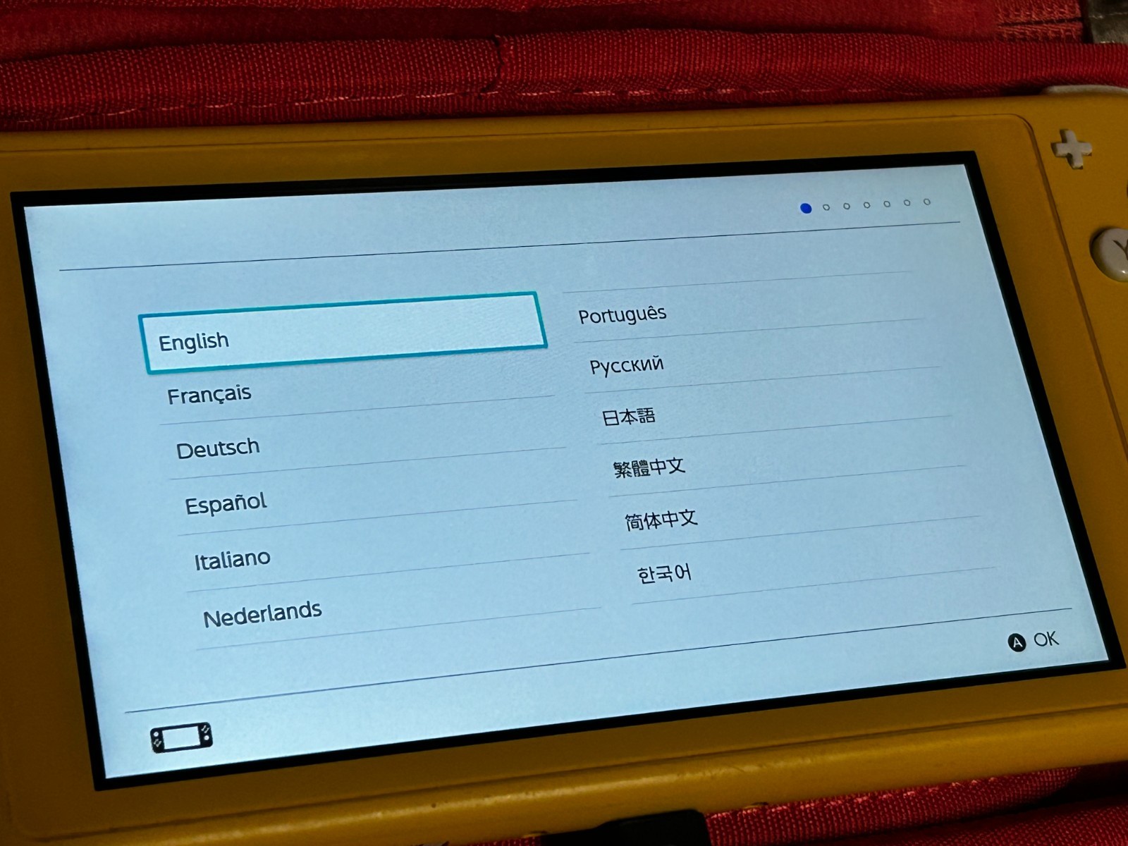 Nintendo Switch Lite Yellow Handheld Console 32GB Custom Sticks OEM Charger