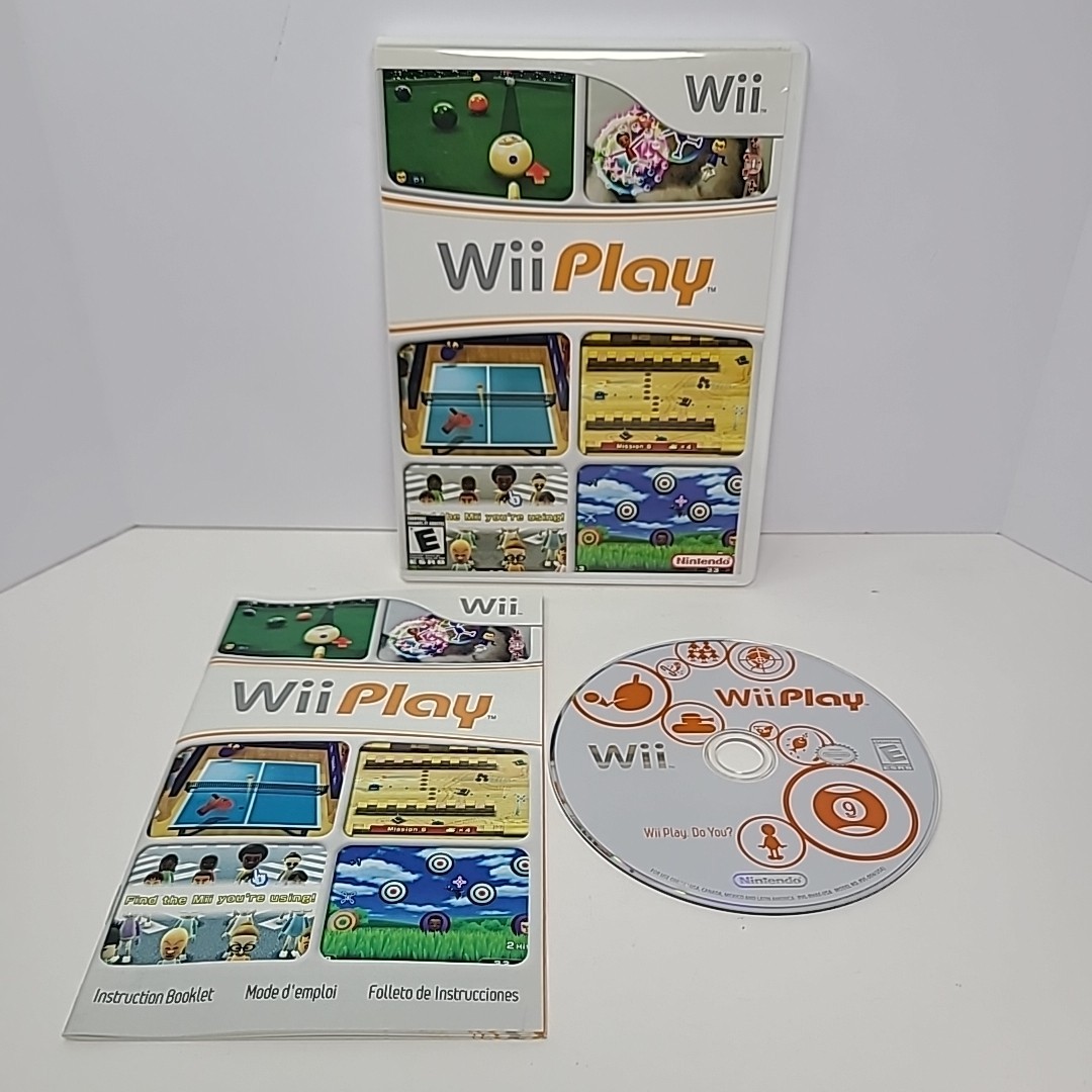 Wii Play Nintendo Wii Video Game CIB Complete In Box Tested Working Fun!