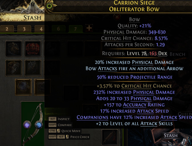 Obliterator Bow Path of Exile 2 Return of the Ancients League POE 2