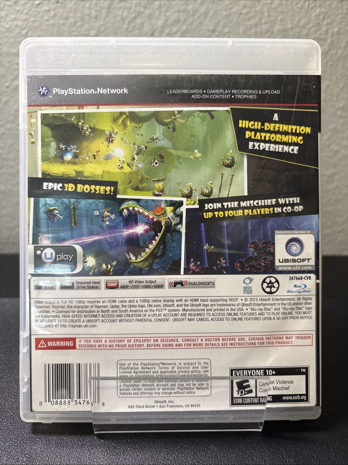 Rayman Legends (PlayStation 3 PS3, 2013) CIB Tested Working