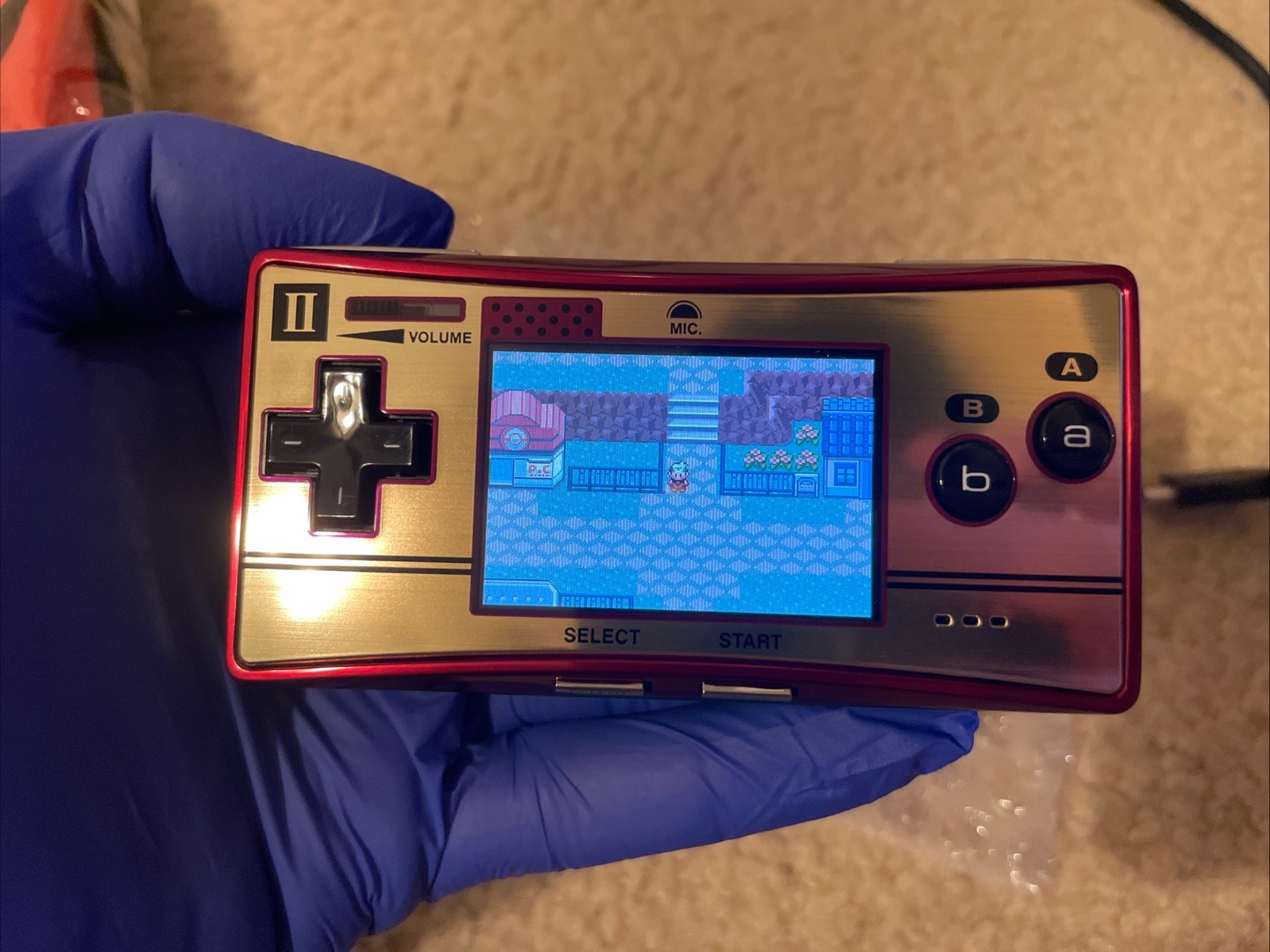 Nintendo Game Boy Micro 20th anniversary edition working with charger and Pouch