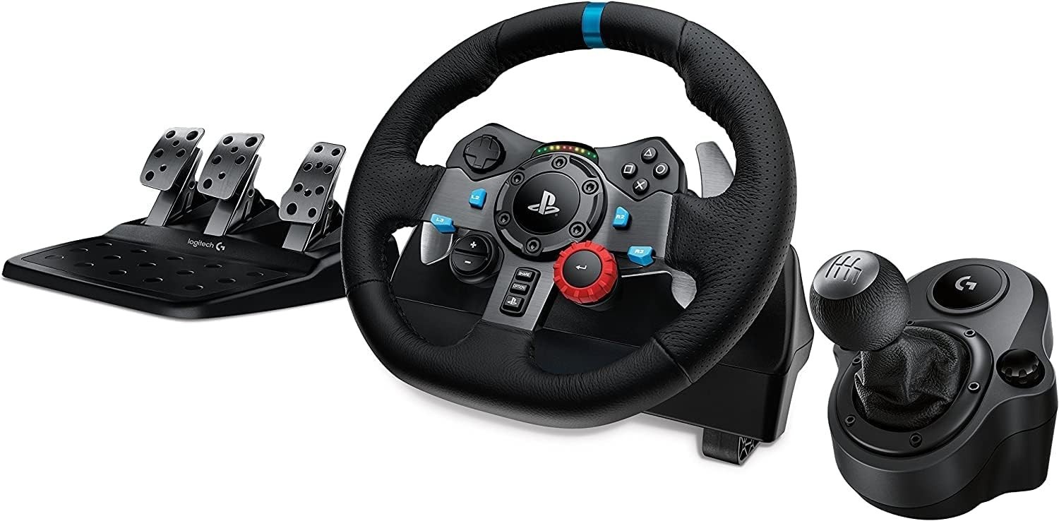 Logitech G29 Driving Force Race Wheel + Shifter Bundle For PS4 PS3