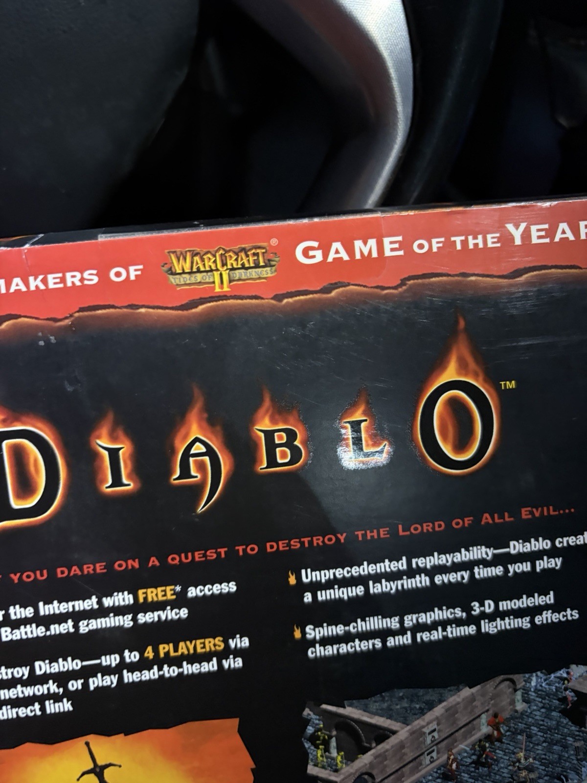 Diablo 1 PC CD-ROM Game 1996 Blizzard Original, Sealed, Windows 95