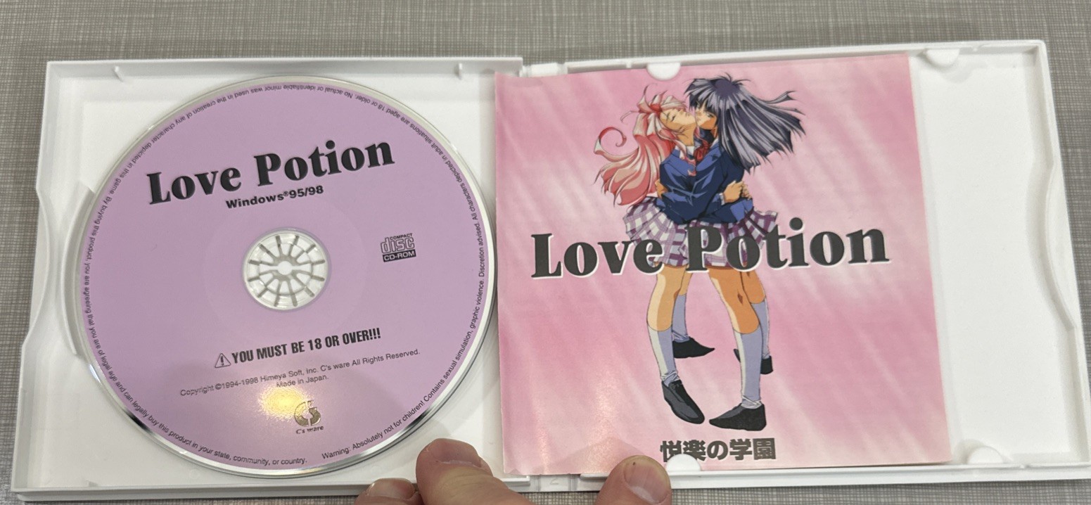 Himeya Soft Love Potion PC Game CD-ROM Sexy Anime Windows 95/98 RARE