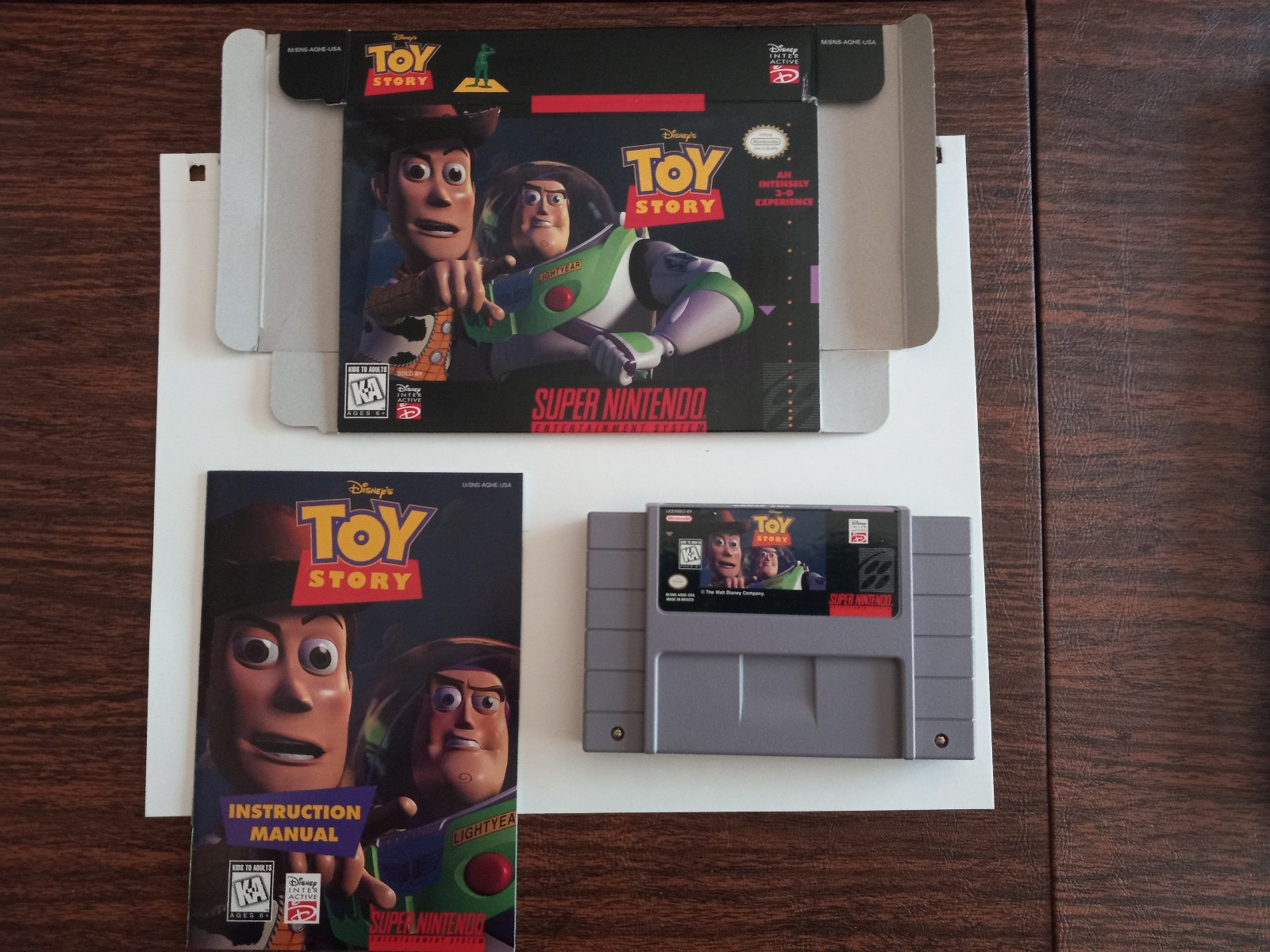 Disney’s Toy Story (SNES) Super Nintendo CIB Complete 1995 Mexico RARE