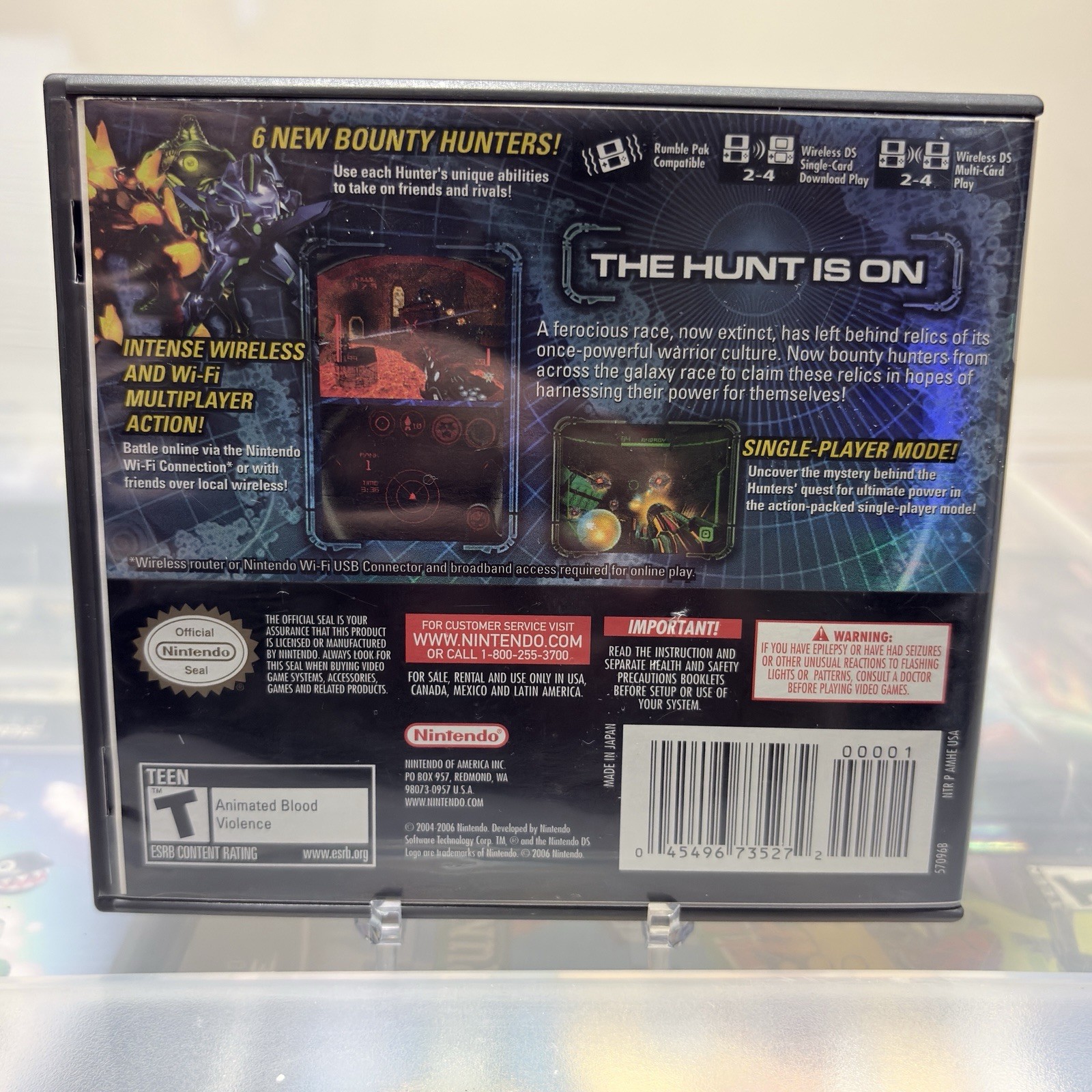 Metroid Prime Hunters Nintendo DS Game & Case No Manual Tested Authentic Clean