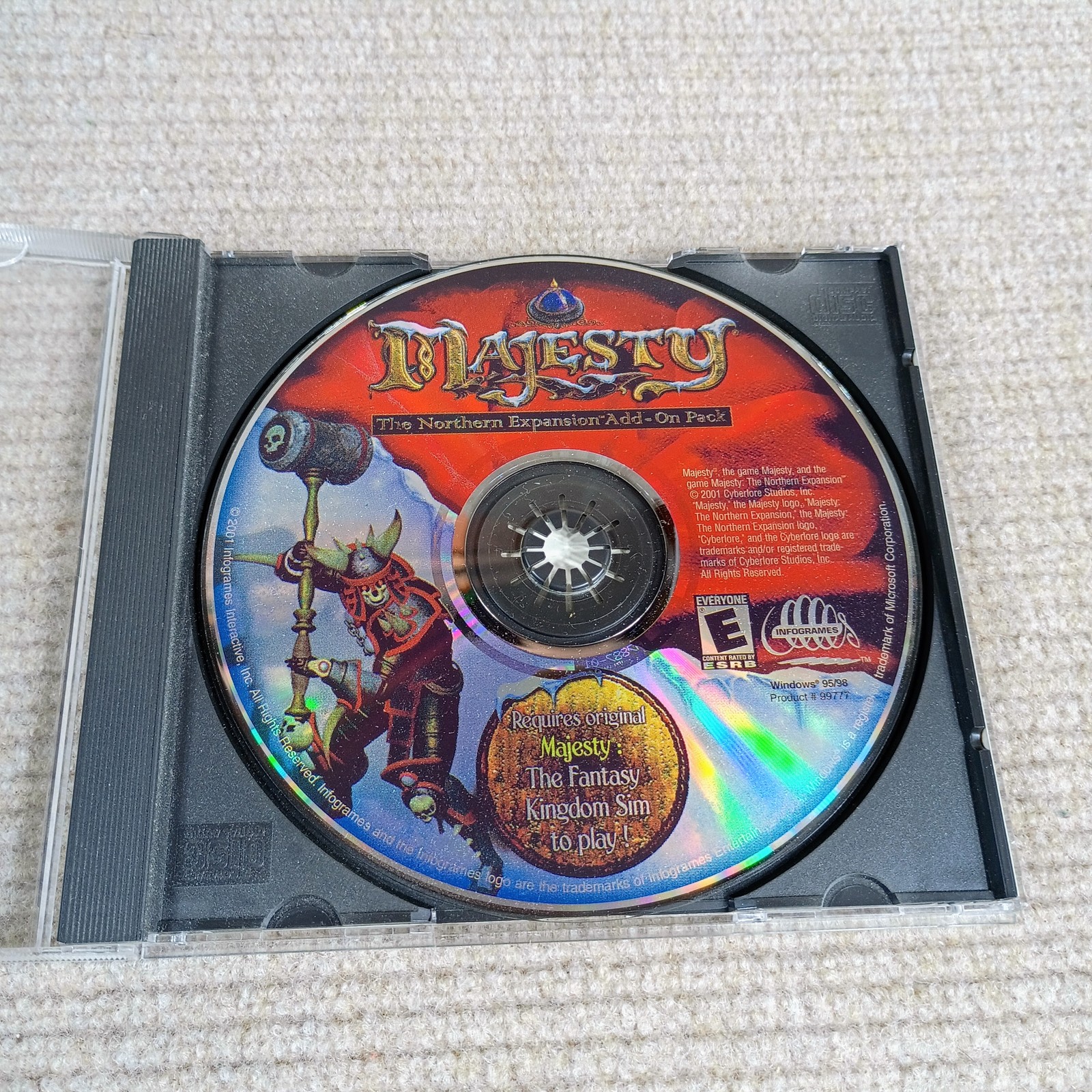 Majesty The Fantasy Kingdom Sim PC Game & Northern Expansion Add-On & Manual