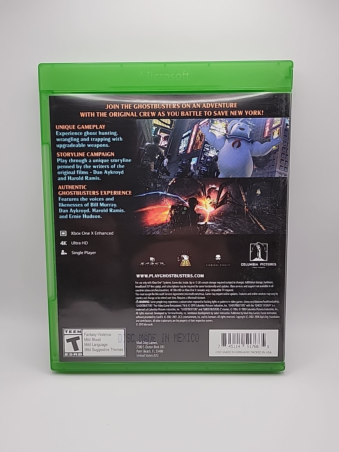 Ghostbusters The Video Game Xbox One (Remastered) by Maddog