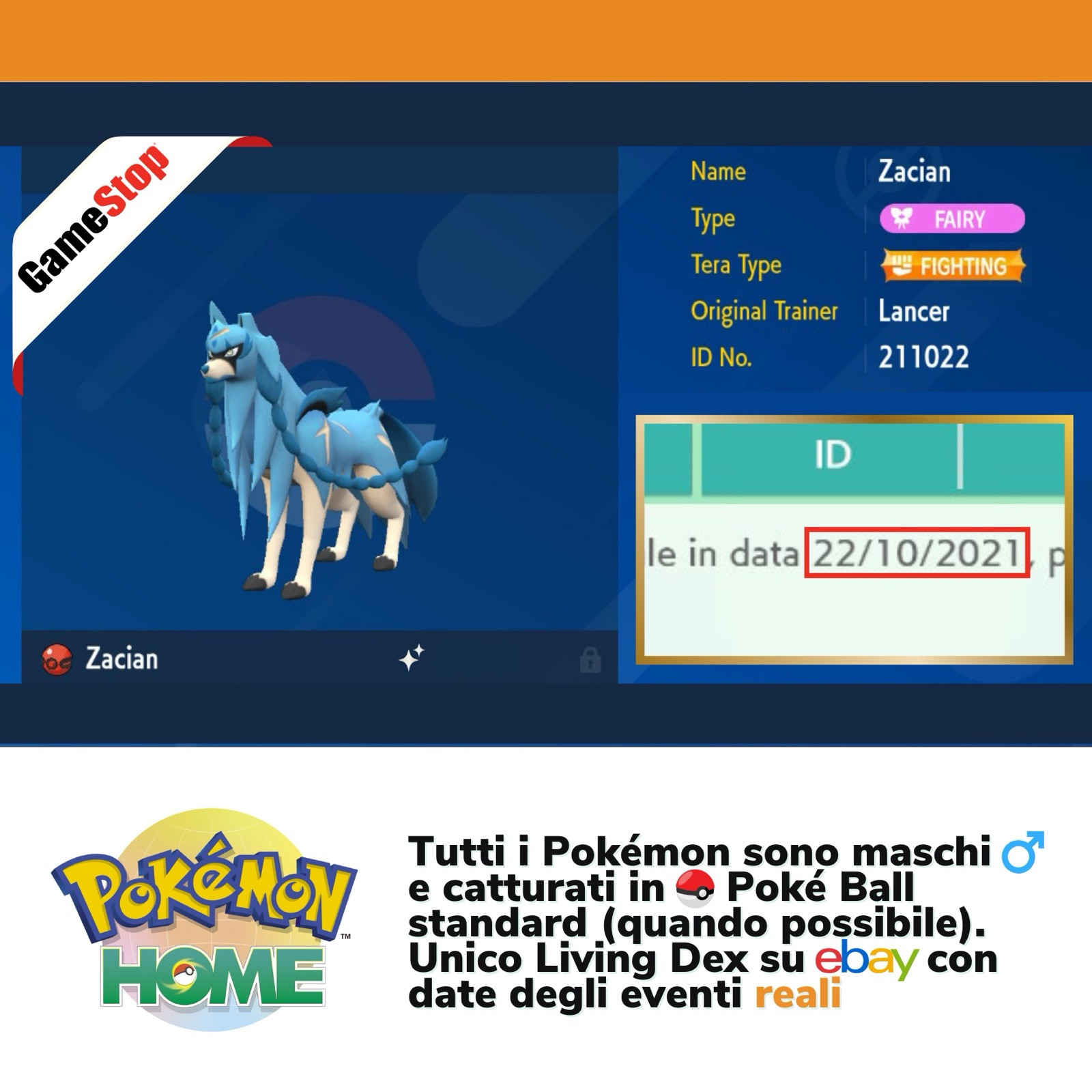 Pokémon HOME Shiny Living Dex Scarlatto Violetto Pokedex completo Tutti Paldea