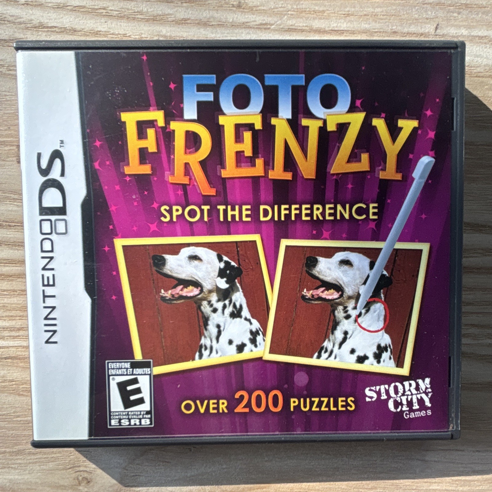 Storm City Games Foto Frenzy Spot the Difference Nintendo DS Manual E 2009