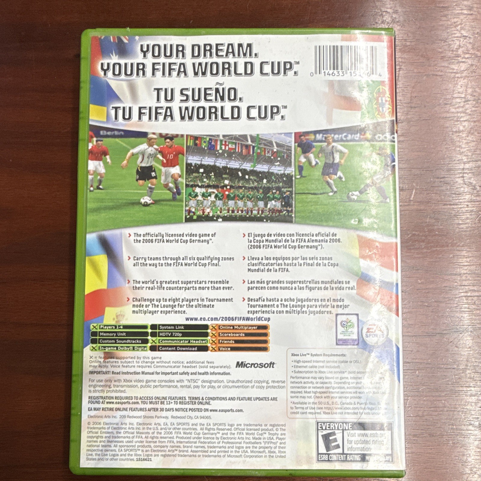 2006 FIFA World Cup: Germany Microsoft Xbox Manual Multiplayer TESTED