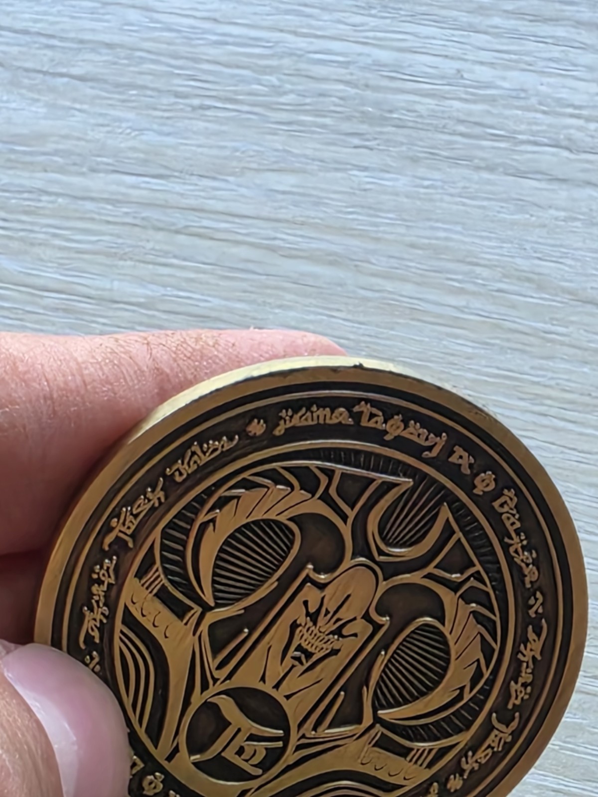 DOOM Eternal Maykr Challenge Coin Medal Rare Bethesda Gear Store #101 Of 500