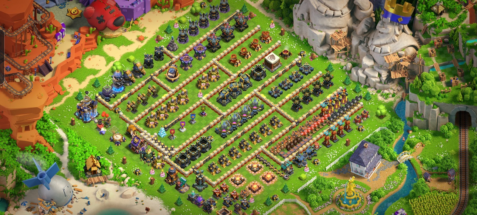 COC TH18 🔥NEW Base & Heroes 86-99-73-75-43-1, CROSSOVER SCENERY 2K NAME CHANGE