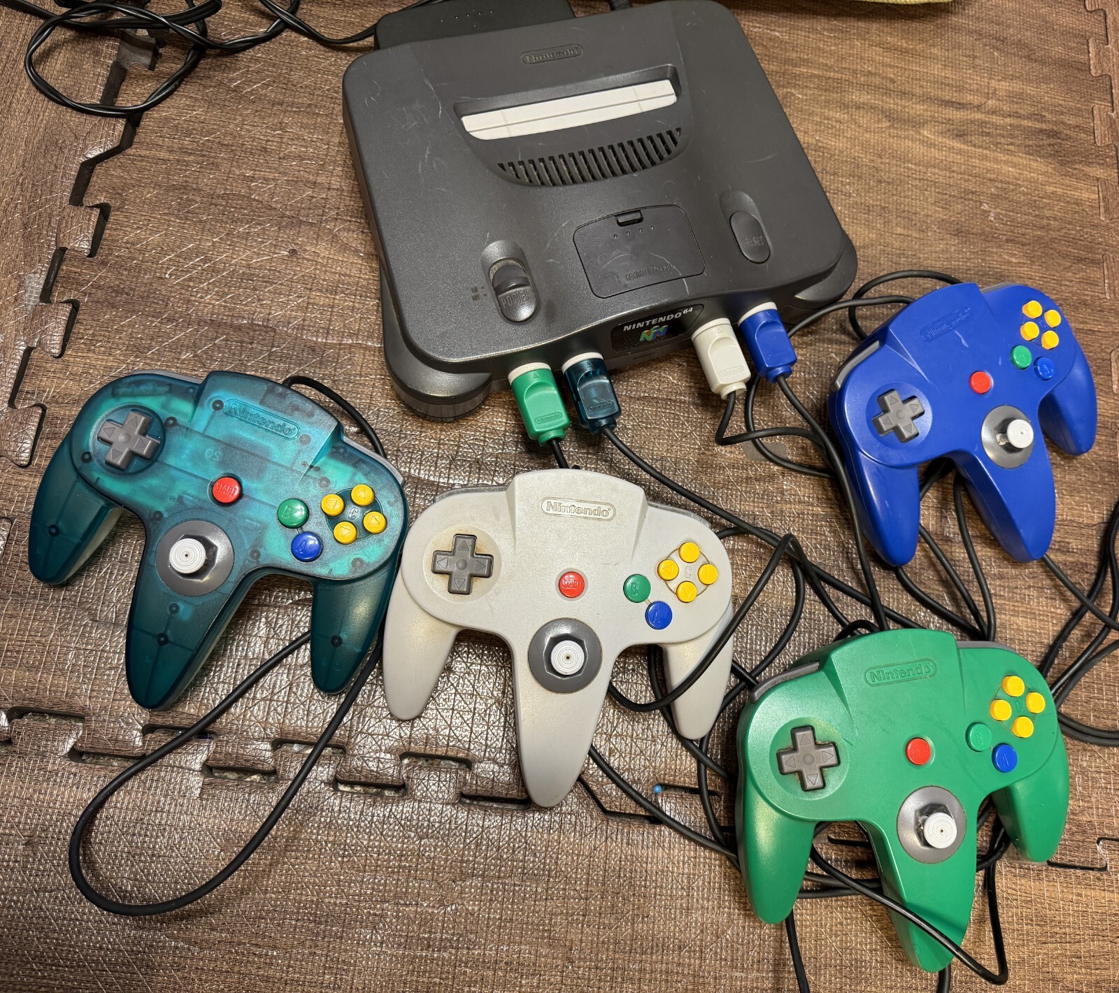 Nintendo 64 Console Bundle – 4 Controllers & Pokémon Stadium 2!- Fully Tested!