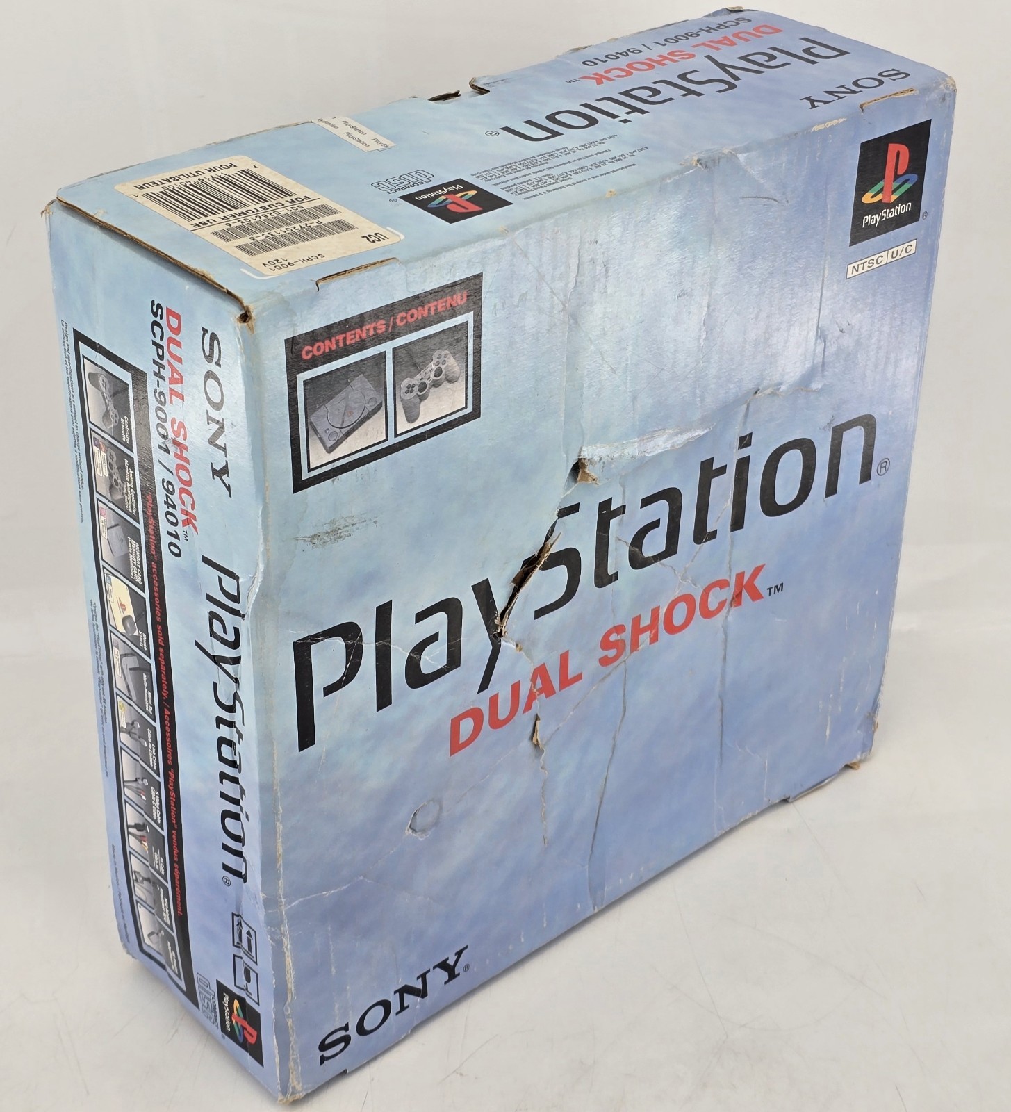 Factory SEALED Original PlayStation 1 PS1 Console Complete – (Damaged Box) PICS