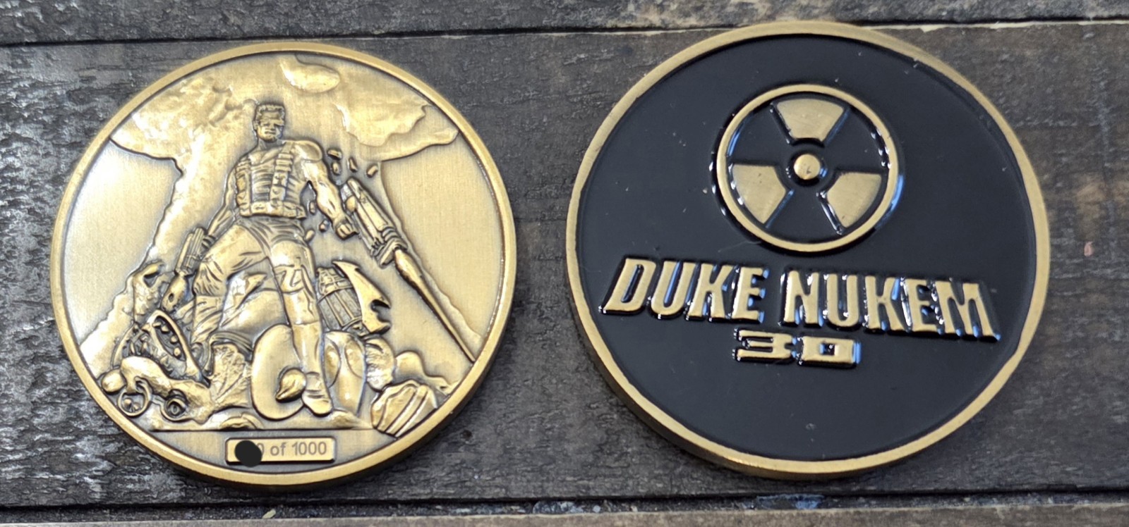 Vintage Retro Duke Nukem Video Game Limited Edition Challenge Coin Token