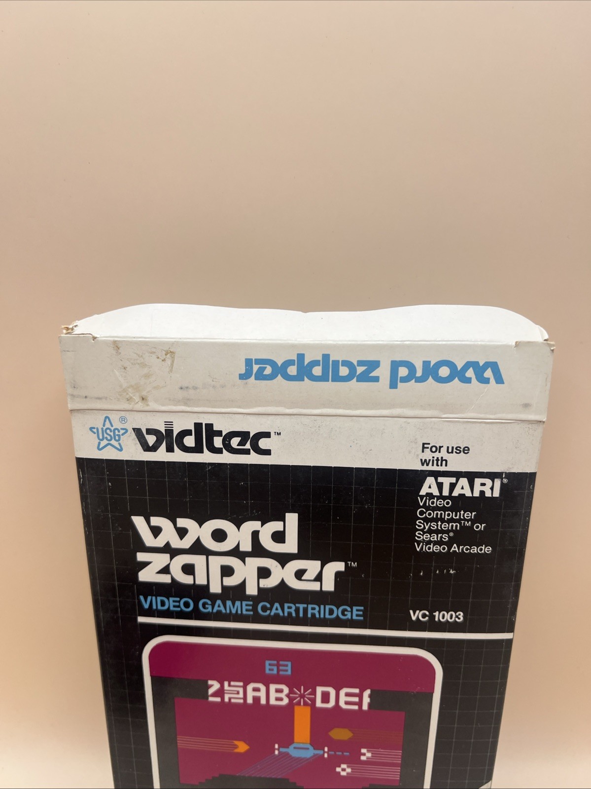 1982 Atari 2600 Word Zapper Video Game w/Original Box & Manual
