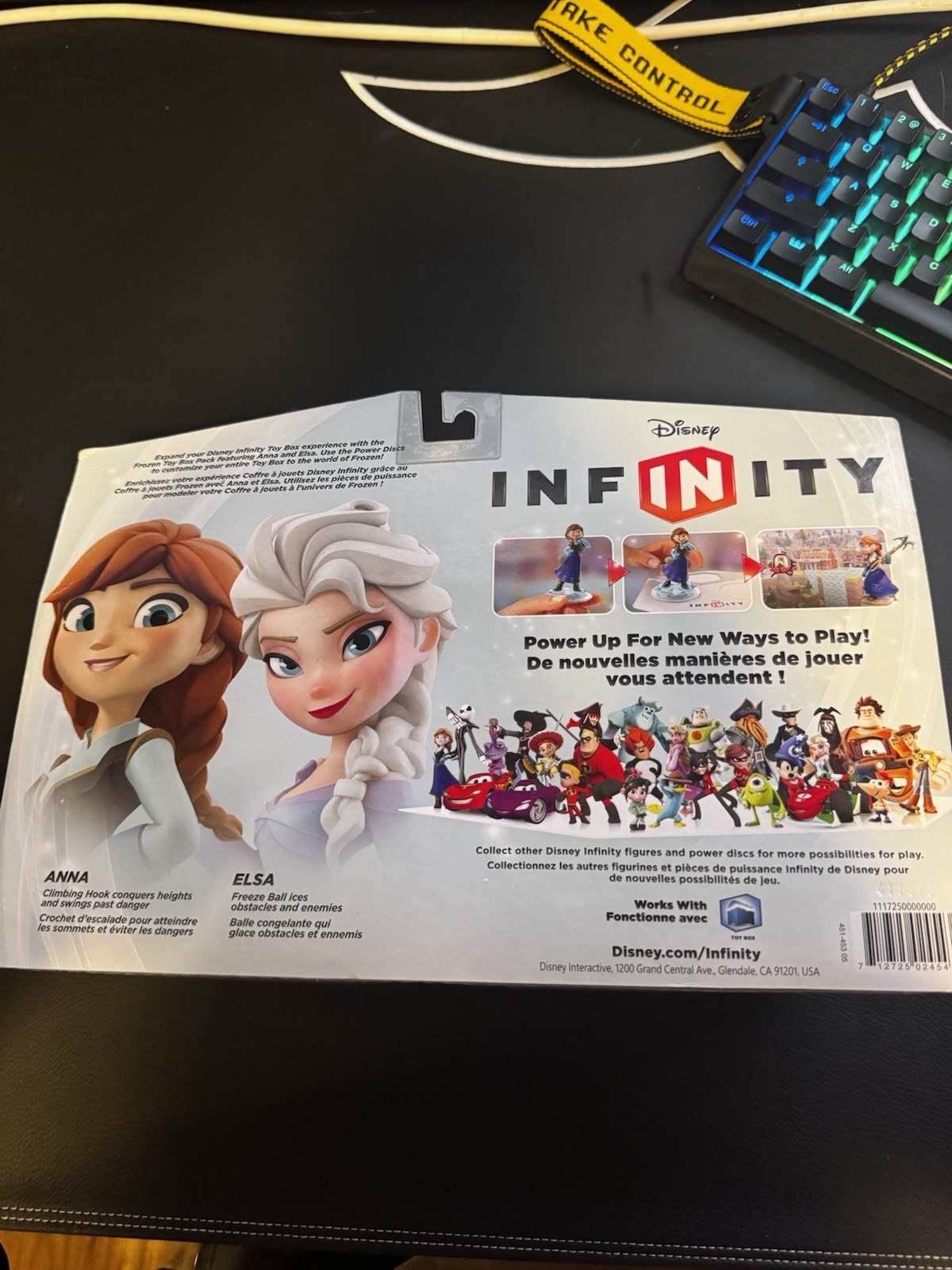 Disney Infinity Anna Elsa Frozen Toy Box Pack Skydome Power Discs