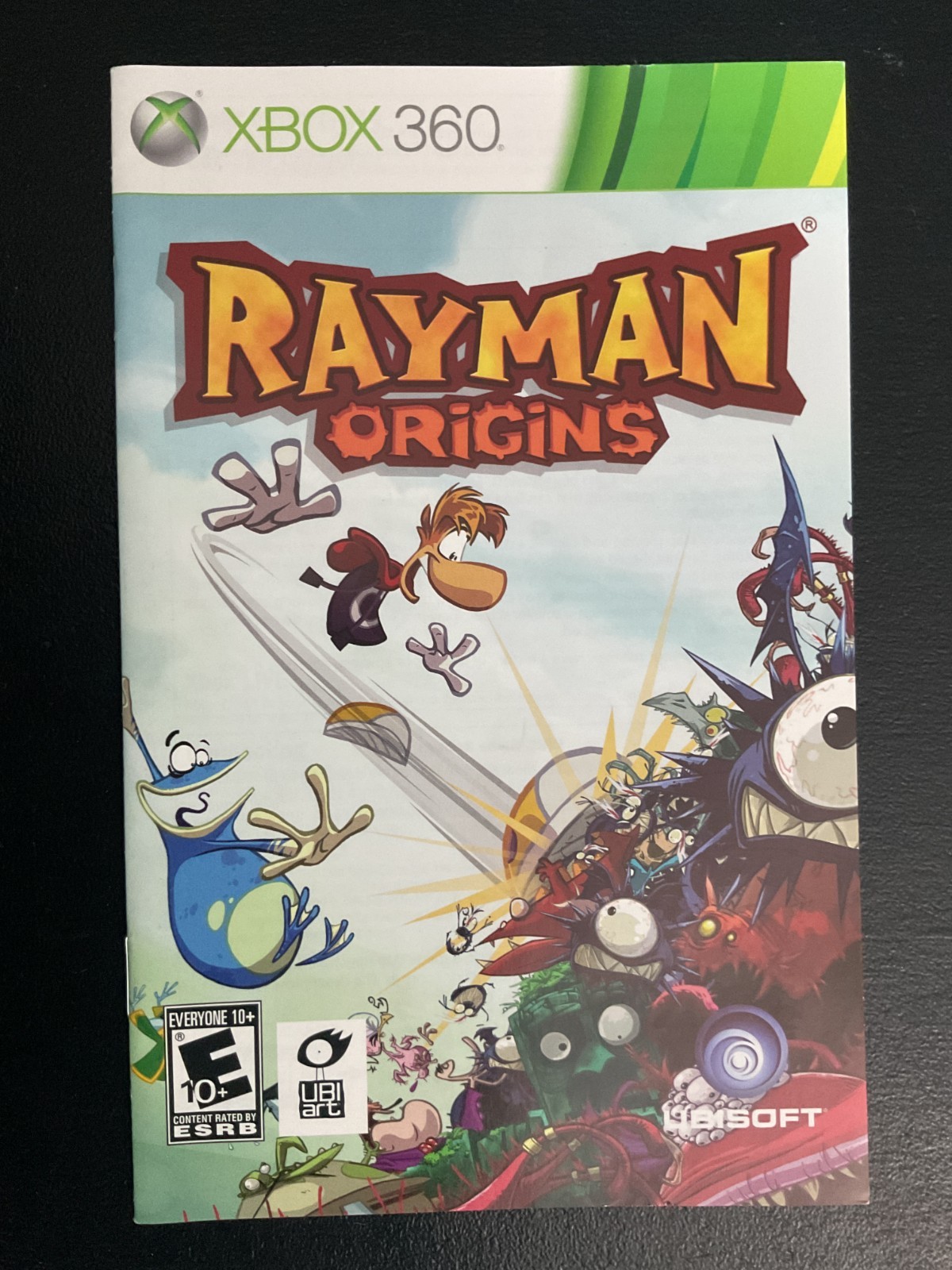 Rayman Origins Microsoft Xbox 360 Instruction Manual Only