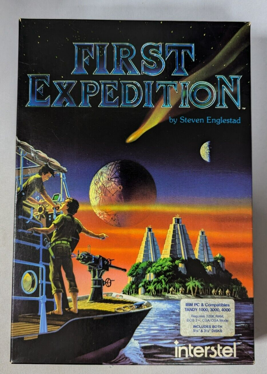 First Expedition IBM PC TANDY Game by Interstel – Vintage Complete RARE