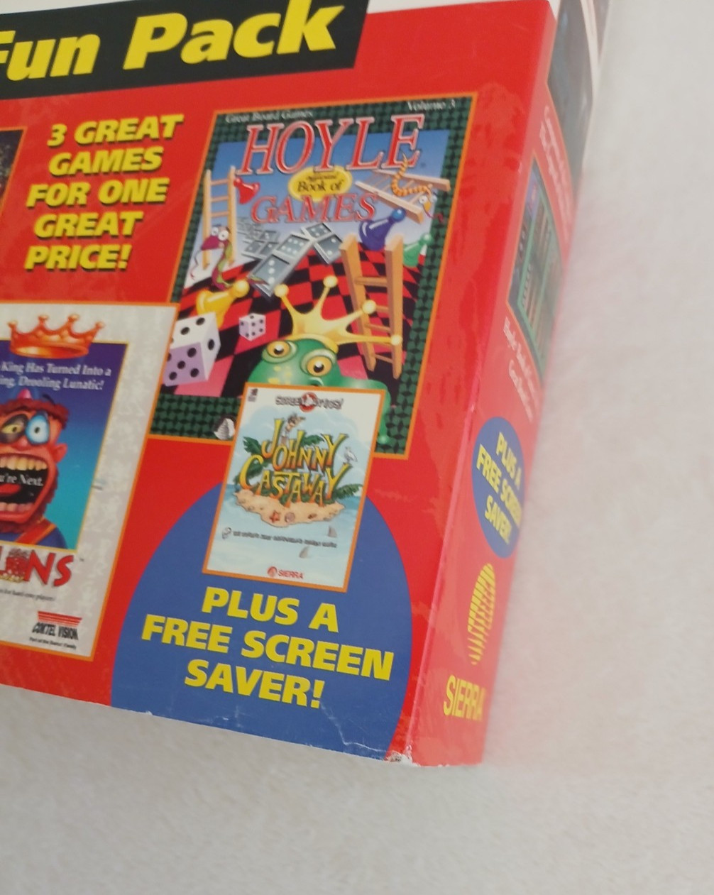 Vintage 1992 Sierra Family Fun Pack PC 3.5 Disk Big Box Gobliins Hints Longbow