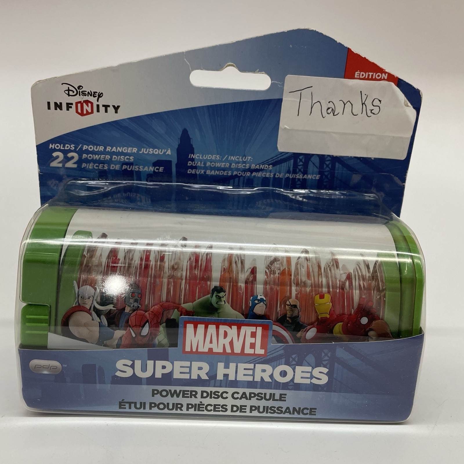 Disney Infinity 2.0 Marvel Super Heroes Power Disc Capsule Green Holds 22 Dics