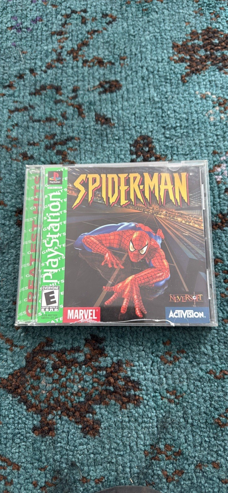 Activision Spider-Man Greatest Hits PS1 Game E NTSC-U/C Spider-Man Series