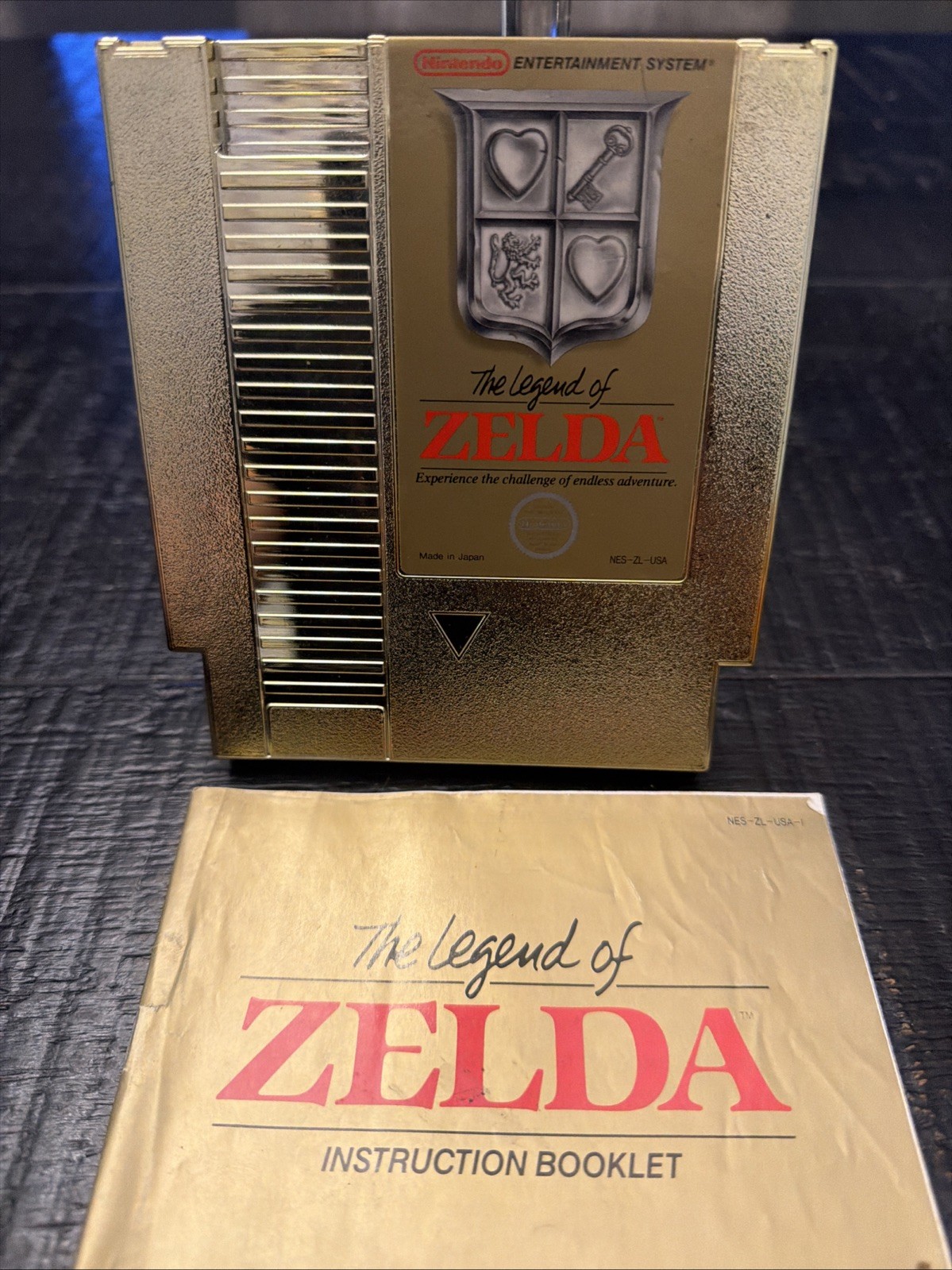 The Legend of Zelda (Nintendo NES 1987) – Manual & Map w/ Sleeve