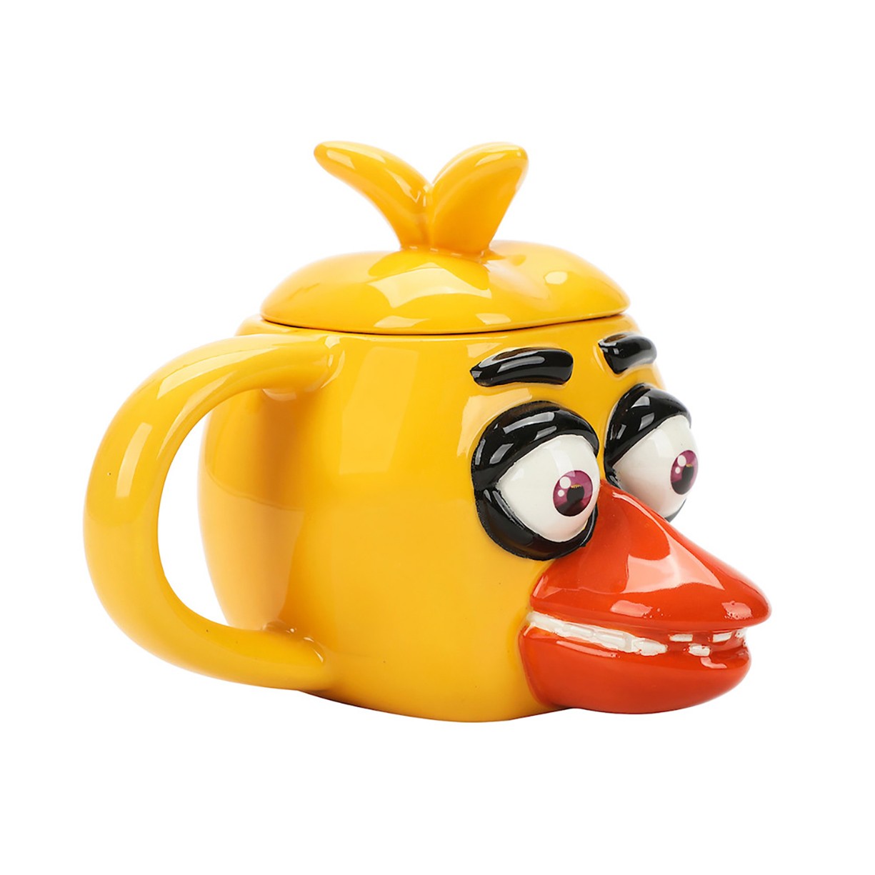 Five Nights At Freddy’s Chica 15oz Sculpted Ceramic Mug With Lid
