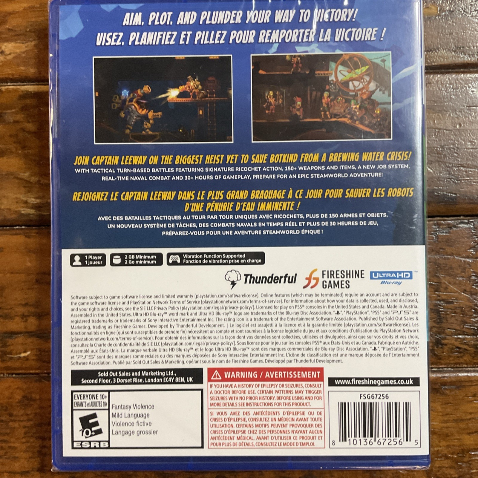 Brand New Sealed SteamWorld Heist II – PS5