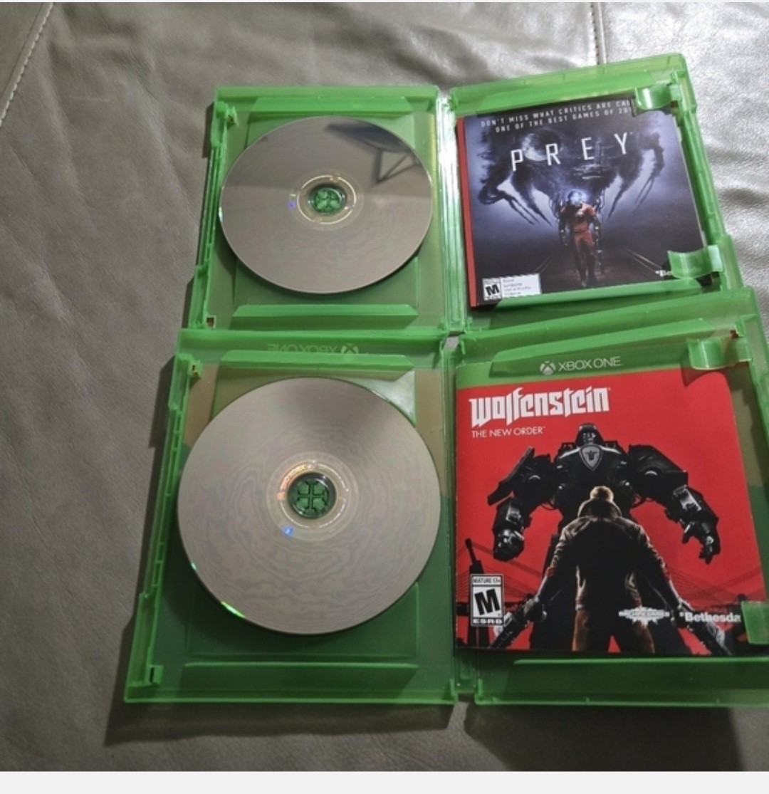 Microsoft Xbox One Wolfenstein The New Order + Wolfenstein II New Colossus Lot