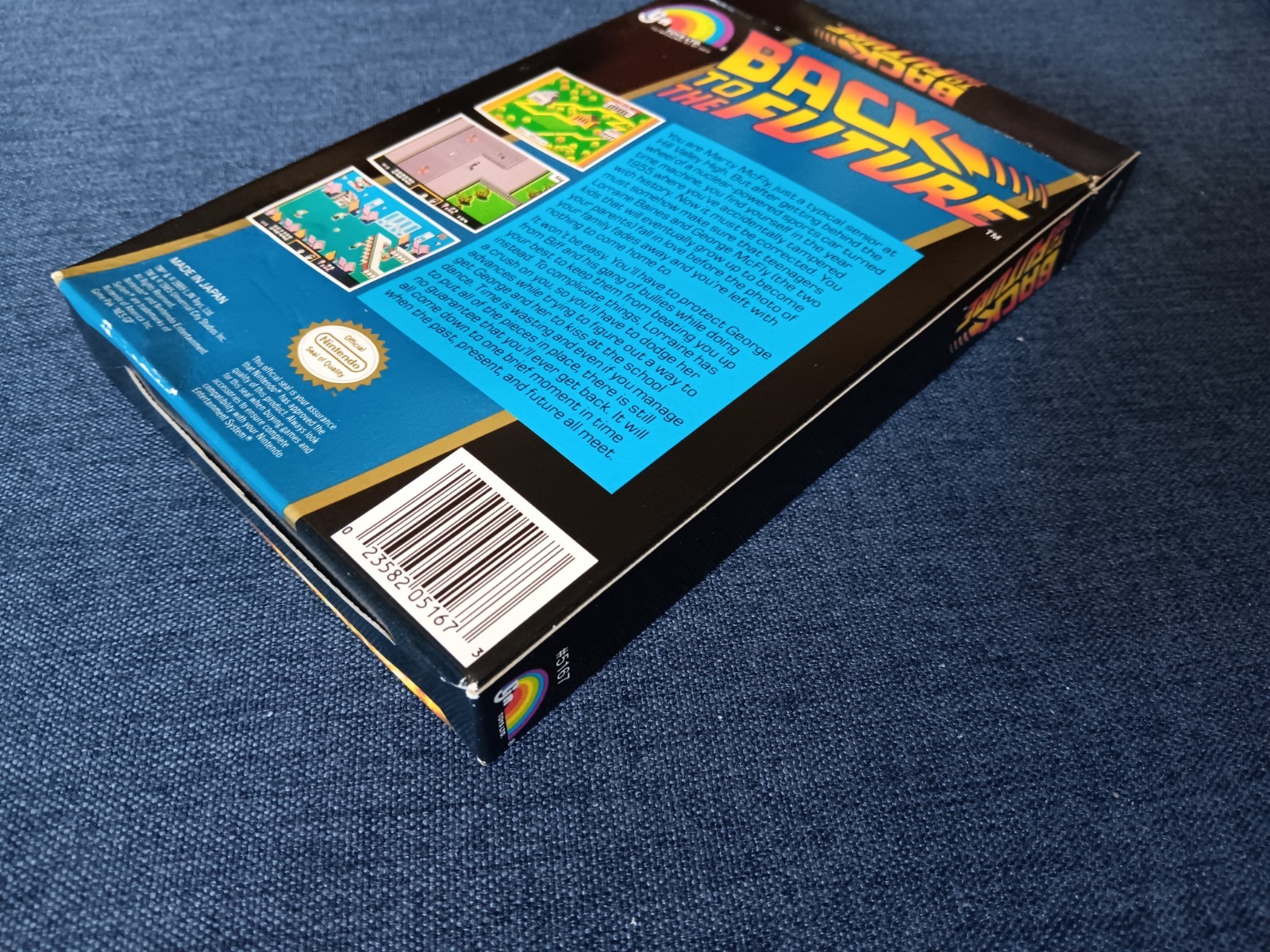 Back to the Future (LJN, 1989) NES Game w/ Box & Manual ~ Tested & Working