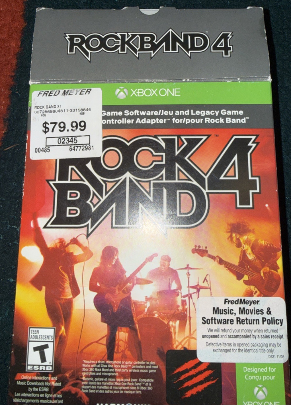 Xbox Rock Band 4 Legacy Adapter by Mad Catz for Xbox One and Series