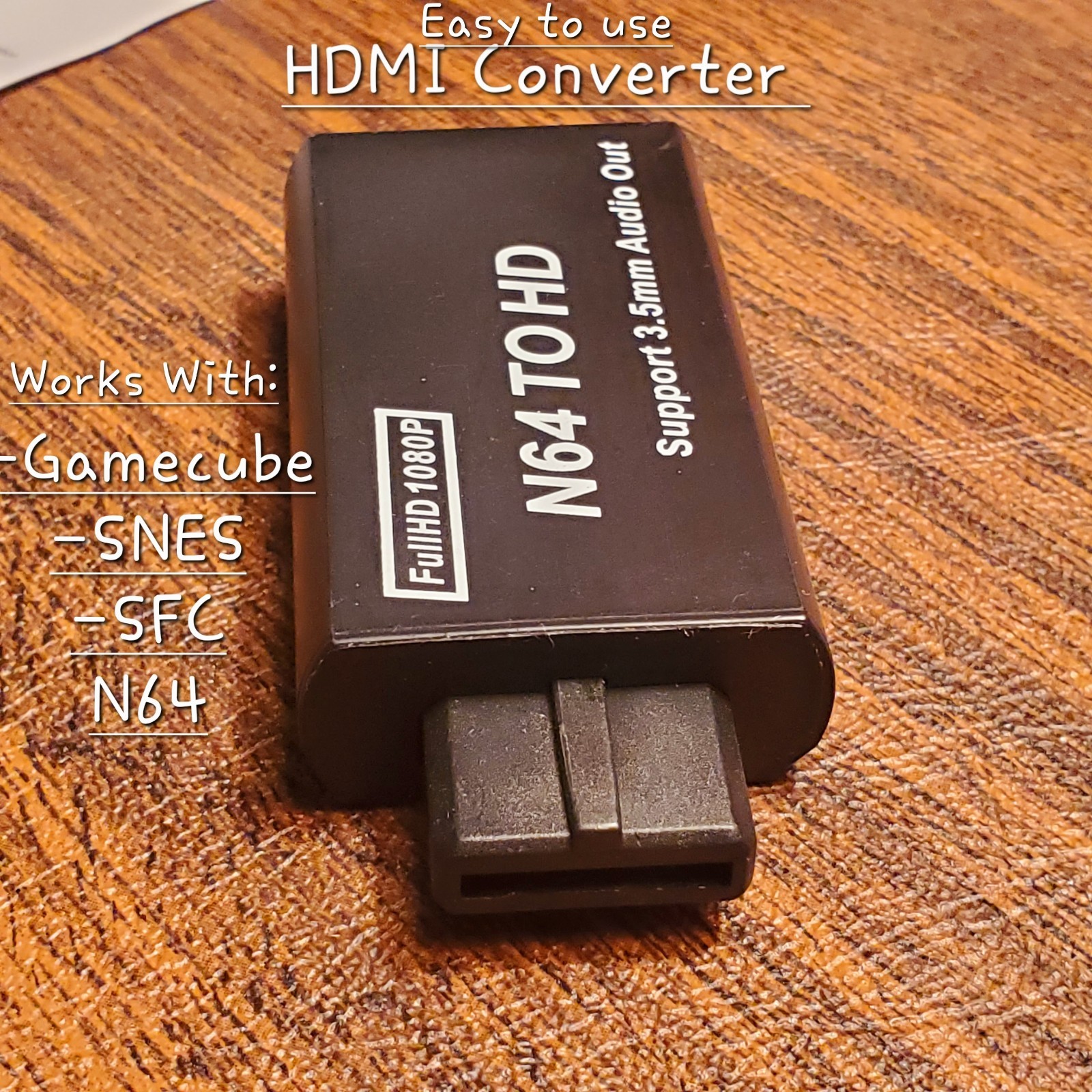 N64 To HDMI Converter Adapter HD Cable For Nintendo GAMECUBE- SFC – N64 – SNES