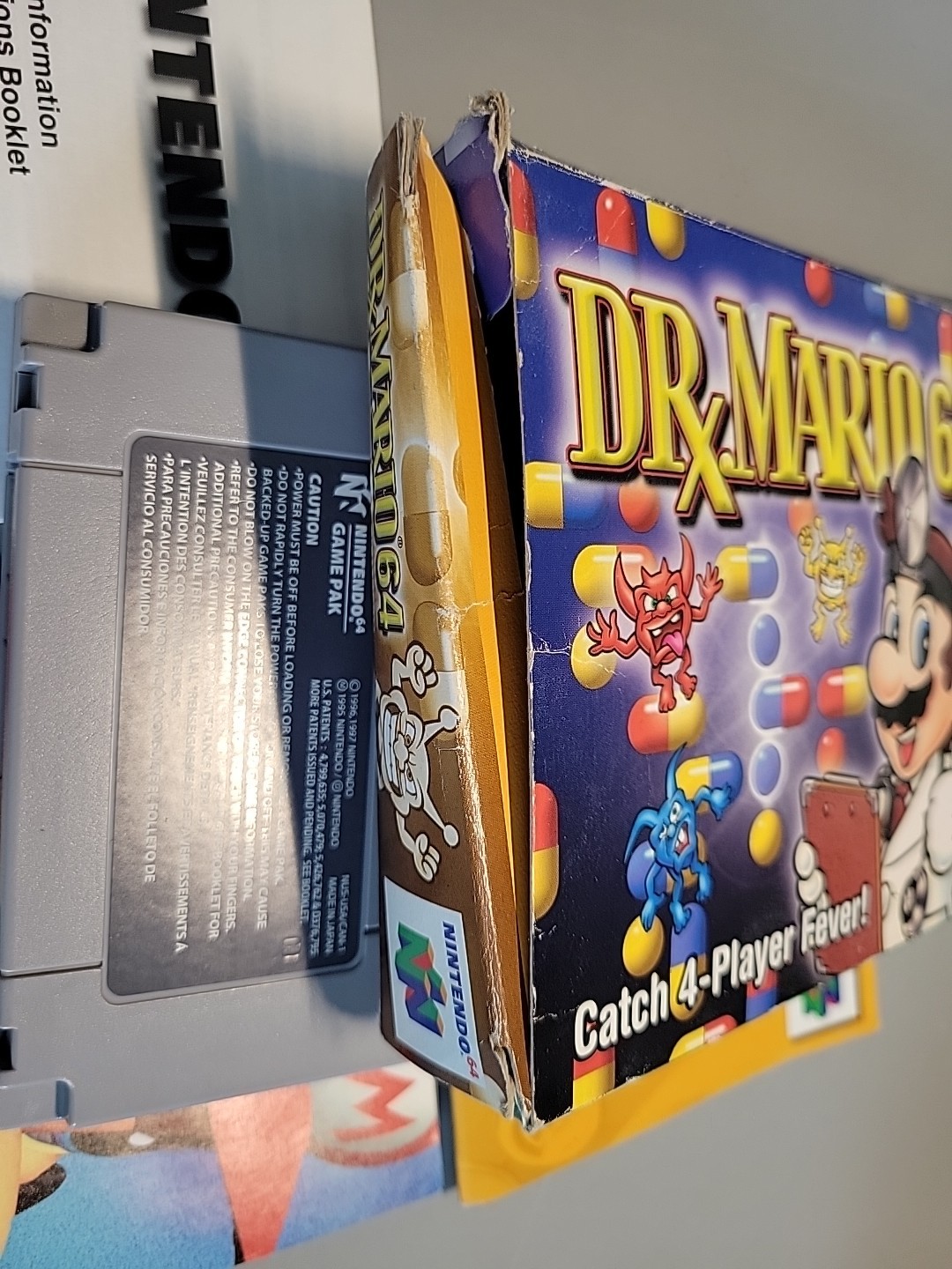Dr. Mario 64 N64 Nintendo 64 Complete Box and Manual Tested Working