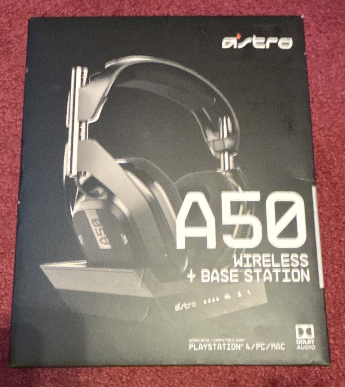 Astro A50 Wireless Gaming Headset w/ Base Station, Black, Gen 4