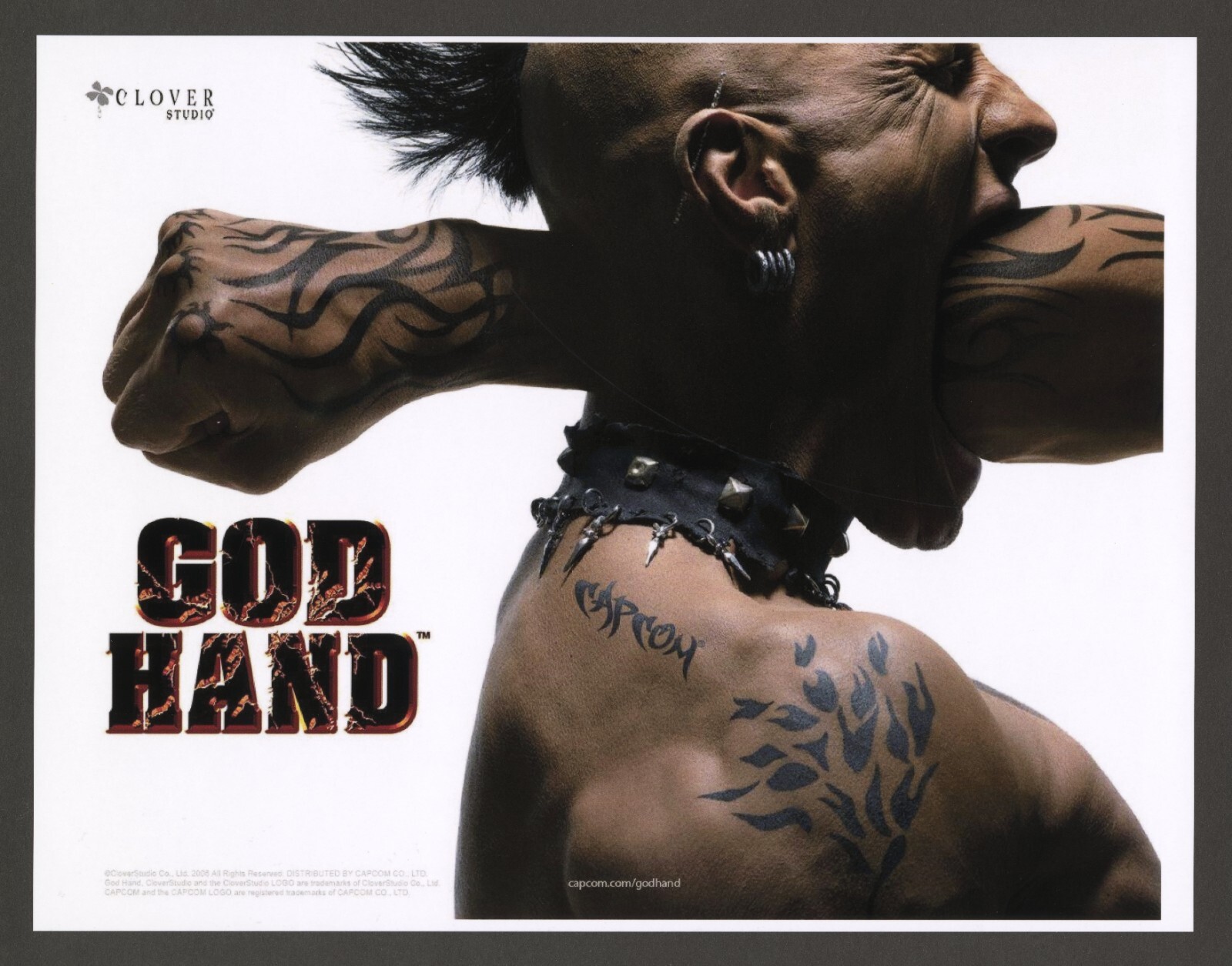God Hand Playstation 2 PS2 2006 Game Promo Ad Wall Art Print Poster – Glossy