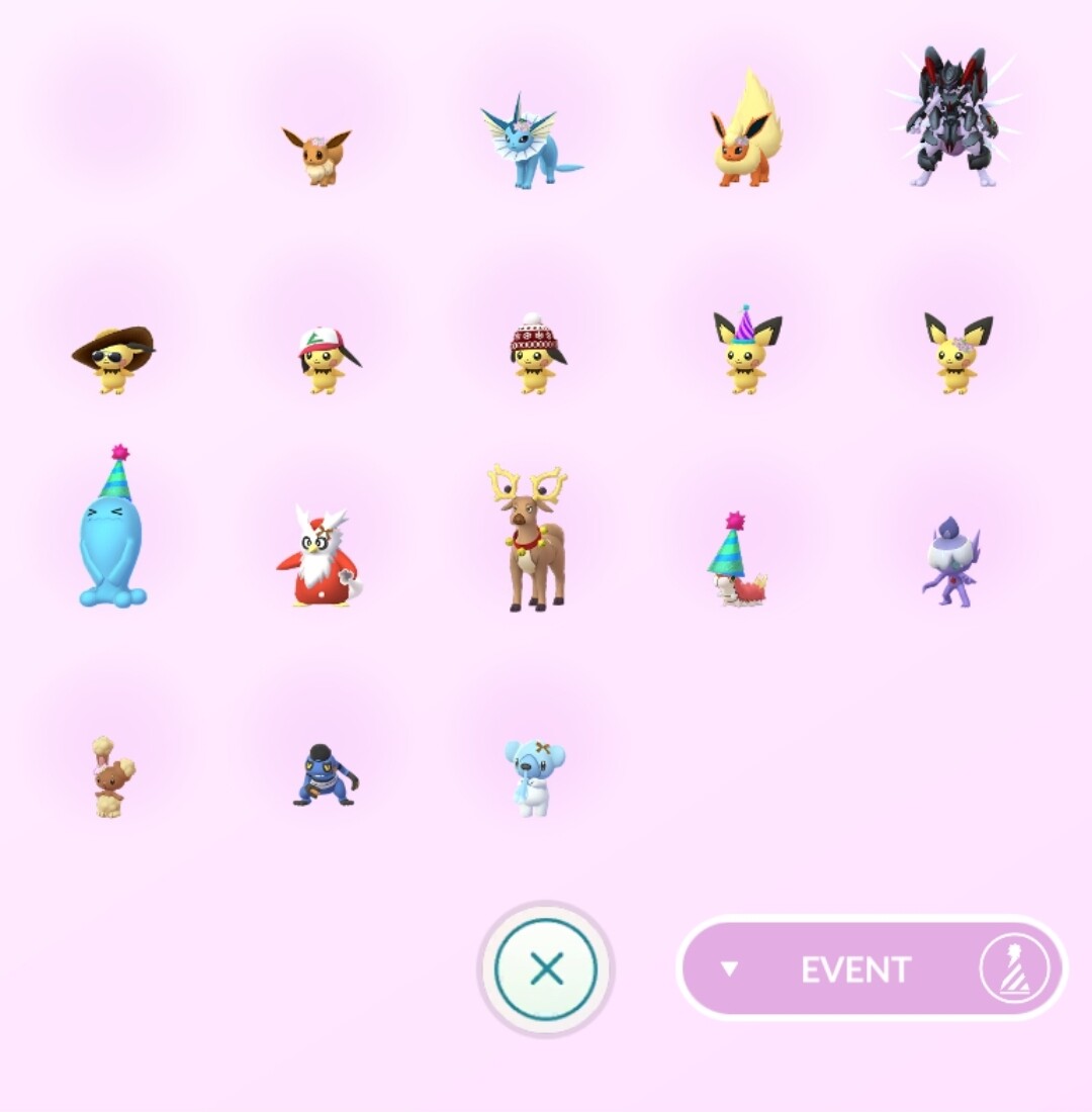 Rare Costumed Pokemon Trade Go (Pikachu Mimikyu Costume and more )